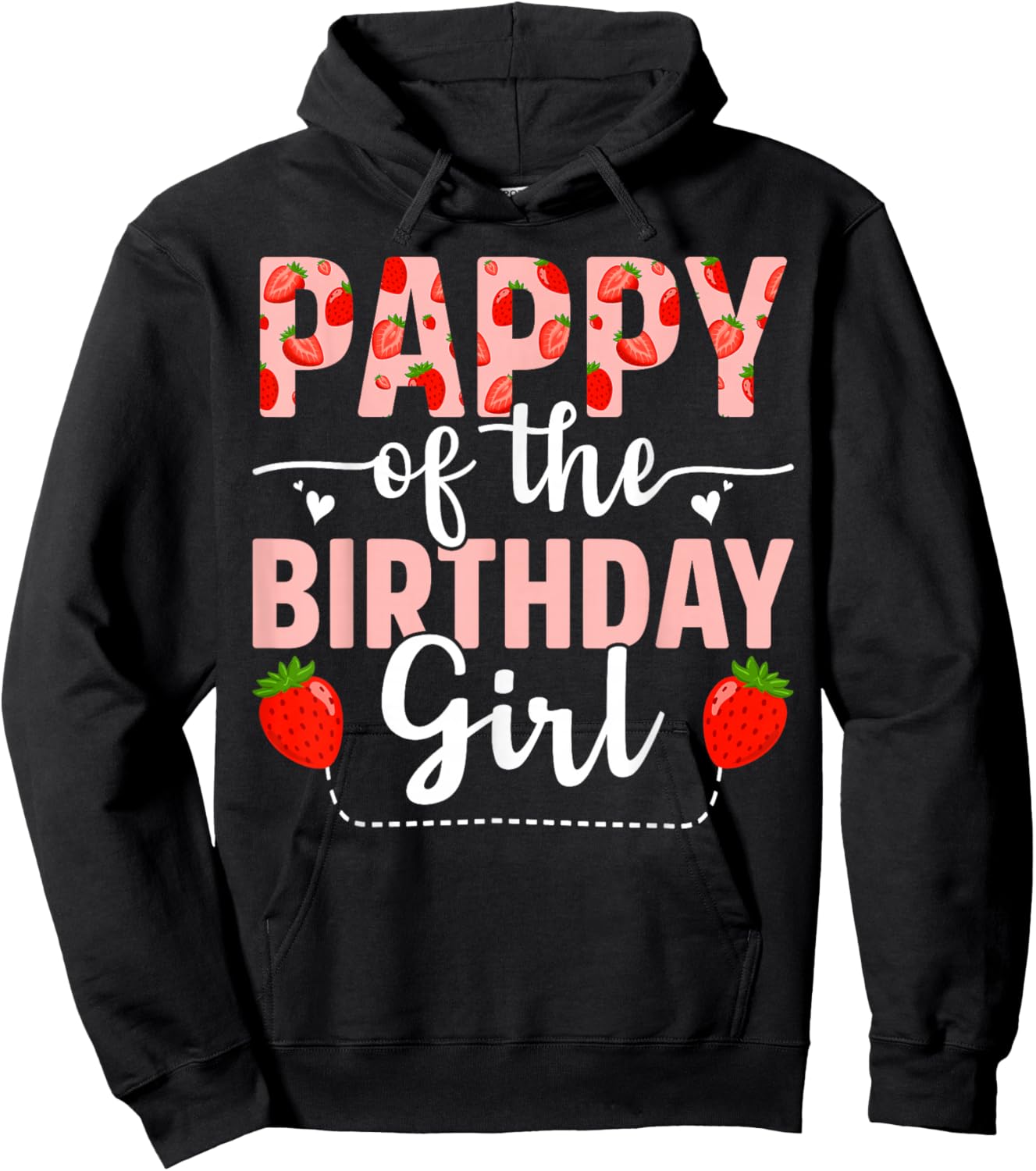 Strawberry Pappy of The Birthday Girl Sweet Strawberry Hoodie - Hoodie | Black