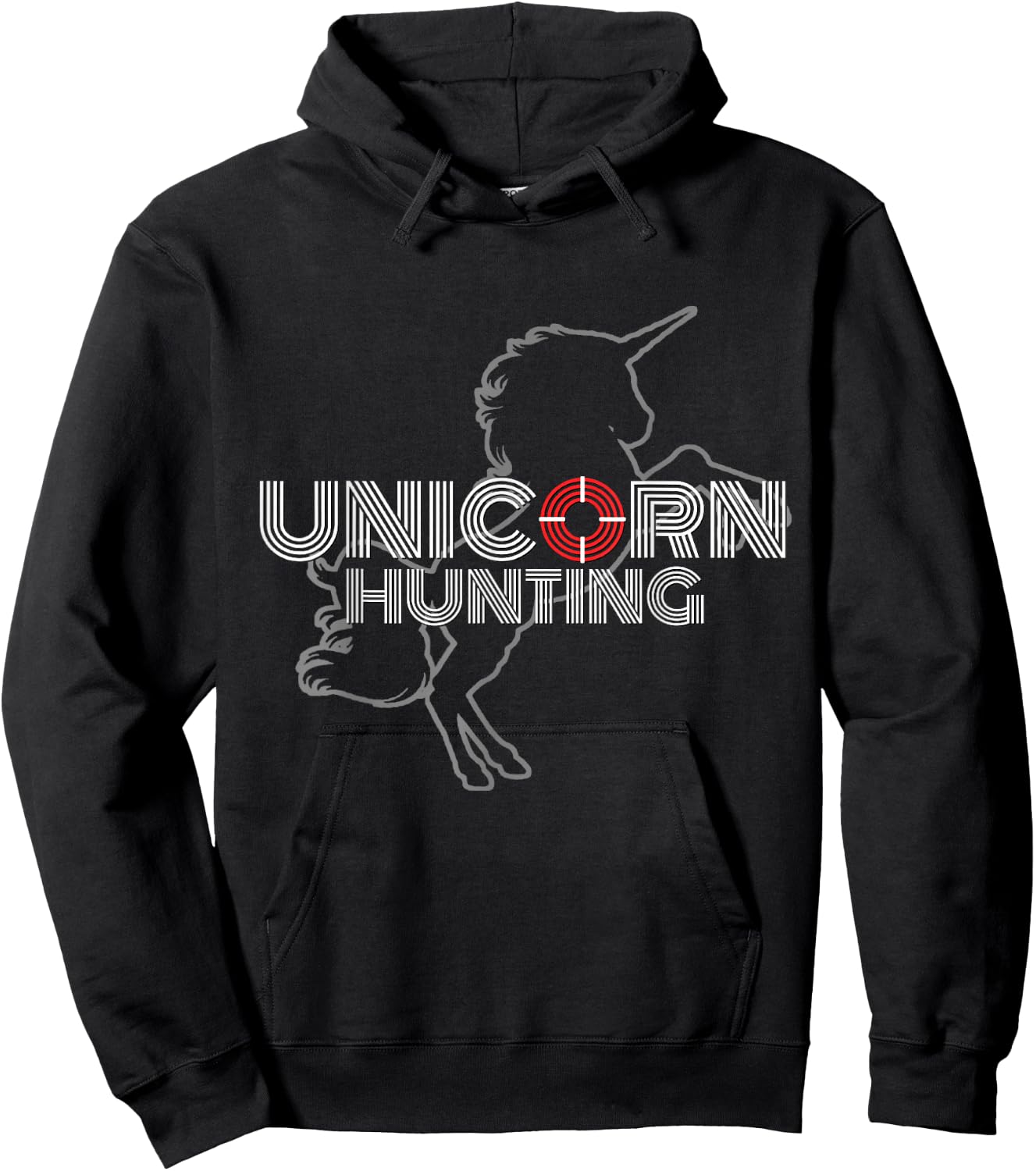 Crude Adult Humor Clothing Gifts Unicorn Hunting Swingers, Naughty Polyamory Couples Gift Hoodie - Hoodie | Black