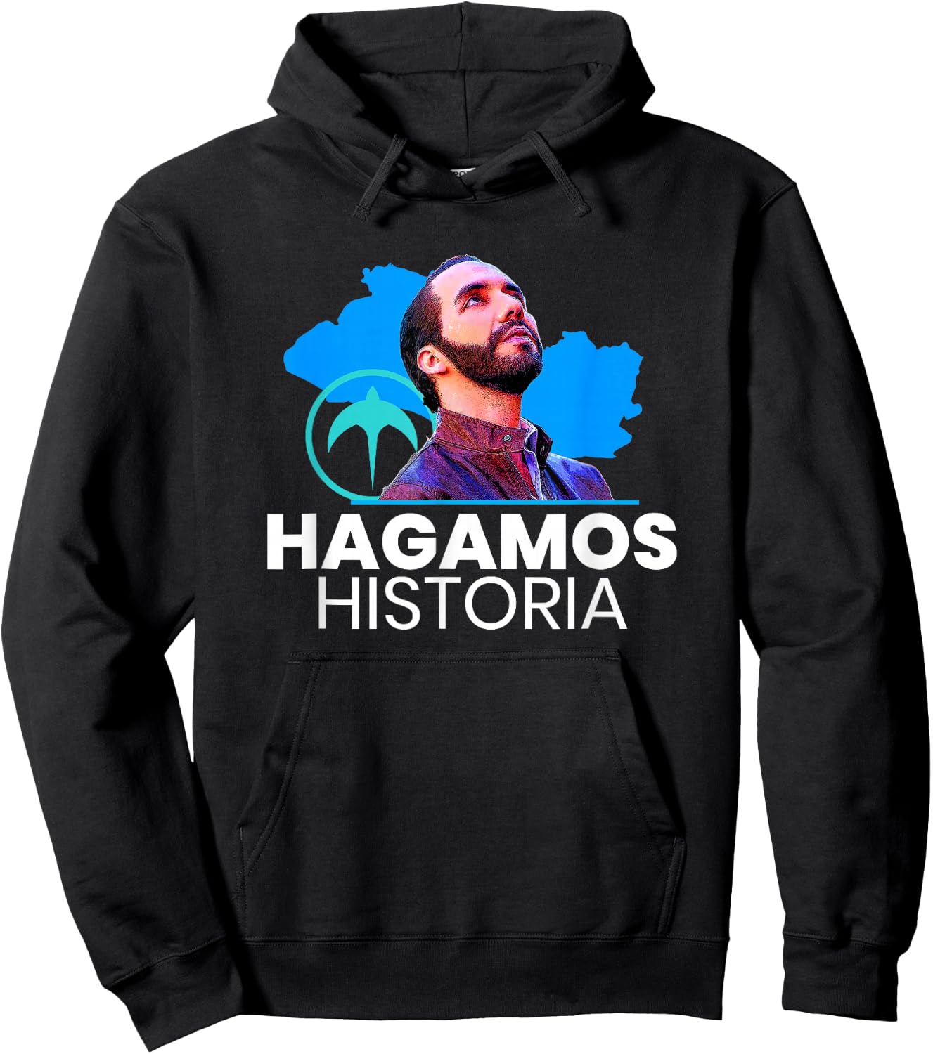 Hagamos Historia, Nayib Bukele, Nuevas Ideas Gift Hoodie - Hoodie | Black