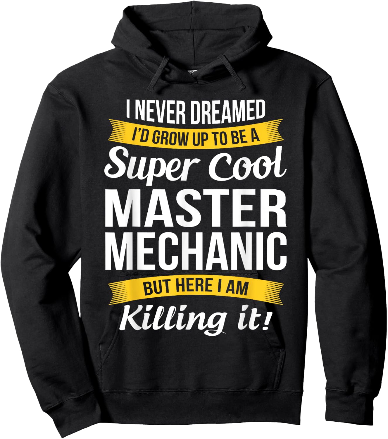 Master Mechanic Funny Gift Hoodie - Hoodie | Black