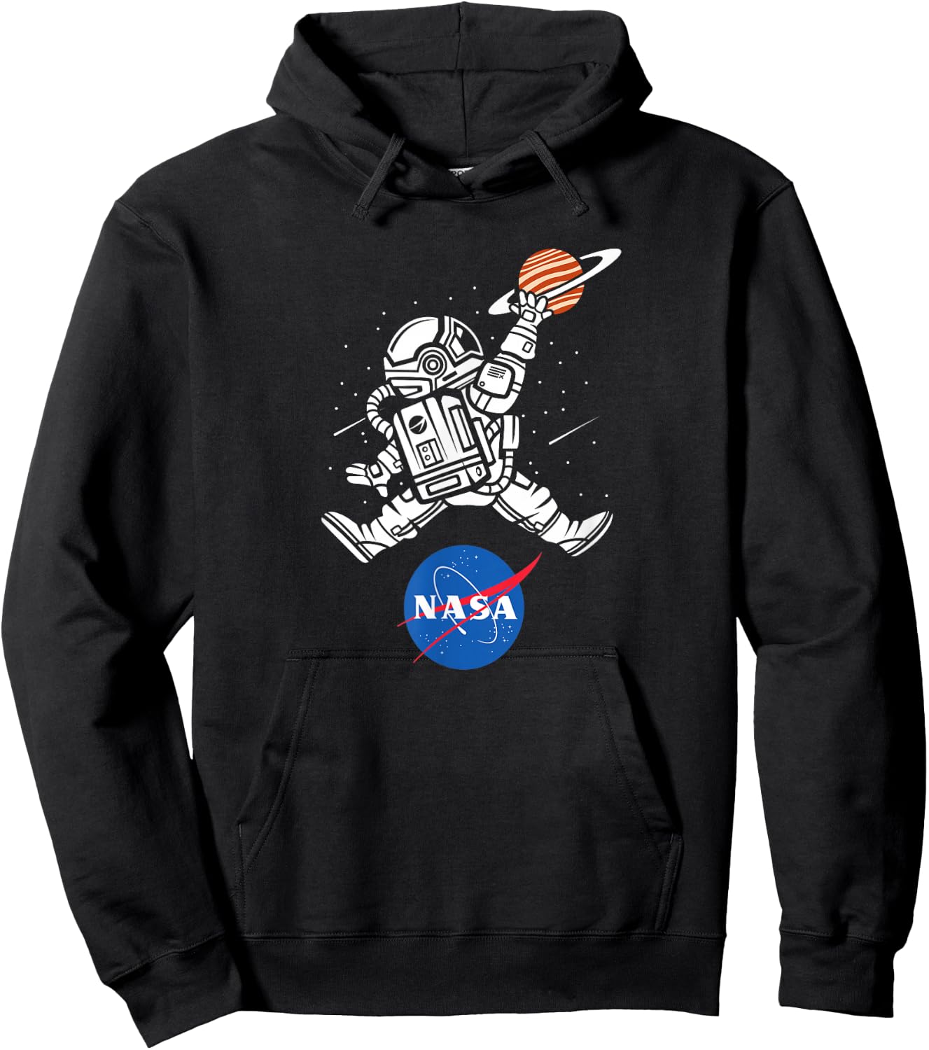 Astronaut Basketball NASA Hoodie - Hoodie | Black