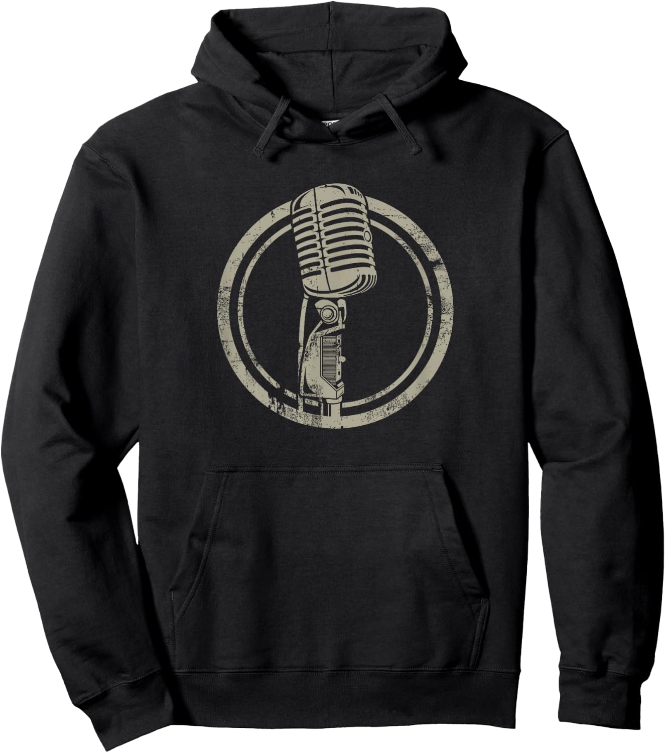 Vintage Microphone - Stand up, vocalist Hoodie - Hoodie | Black