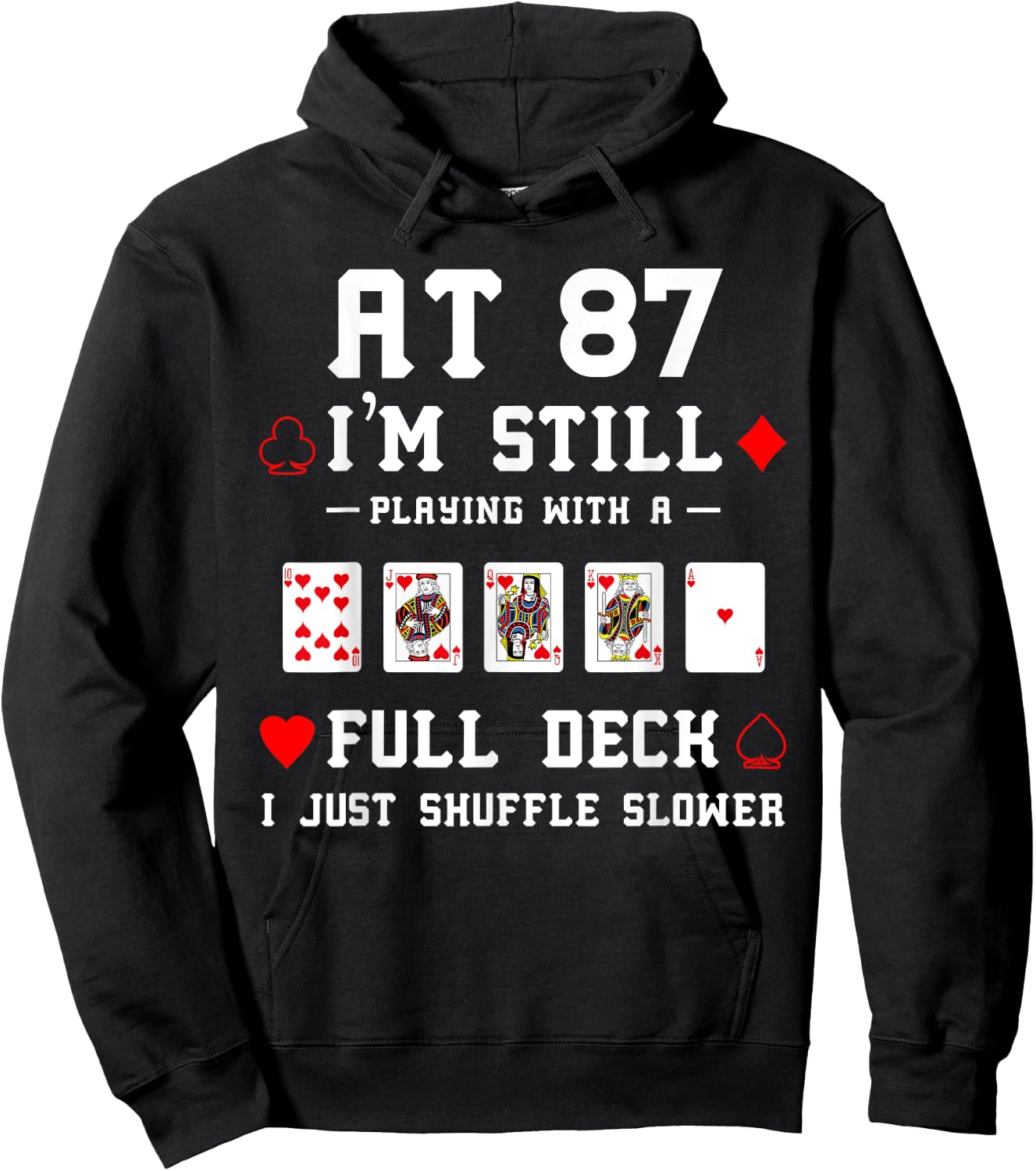 Funny 87th Birthday Gift 87 Year Old Cards Hoodie - Hoodie | Black