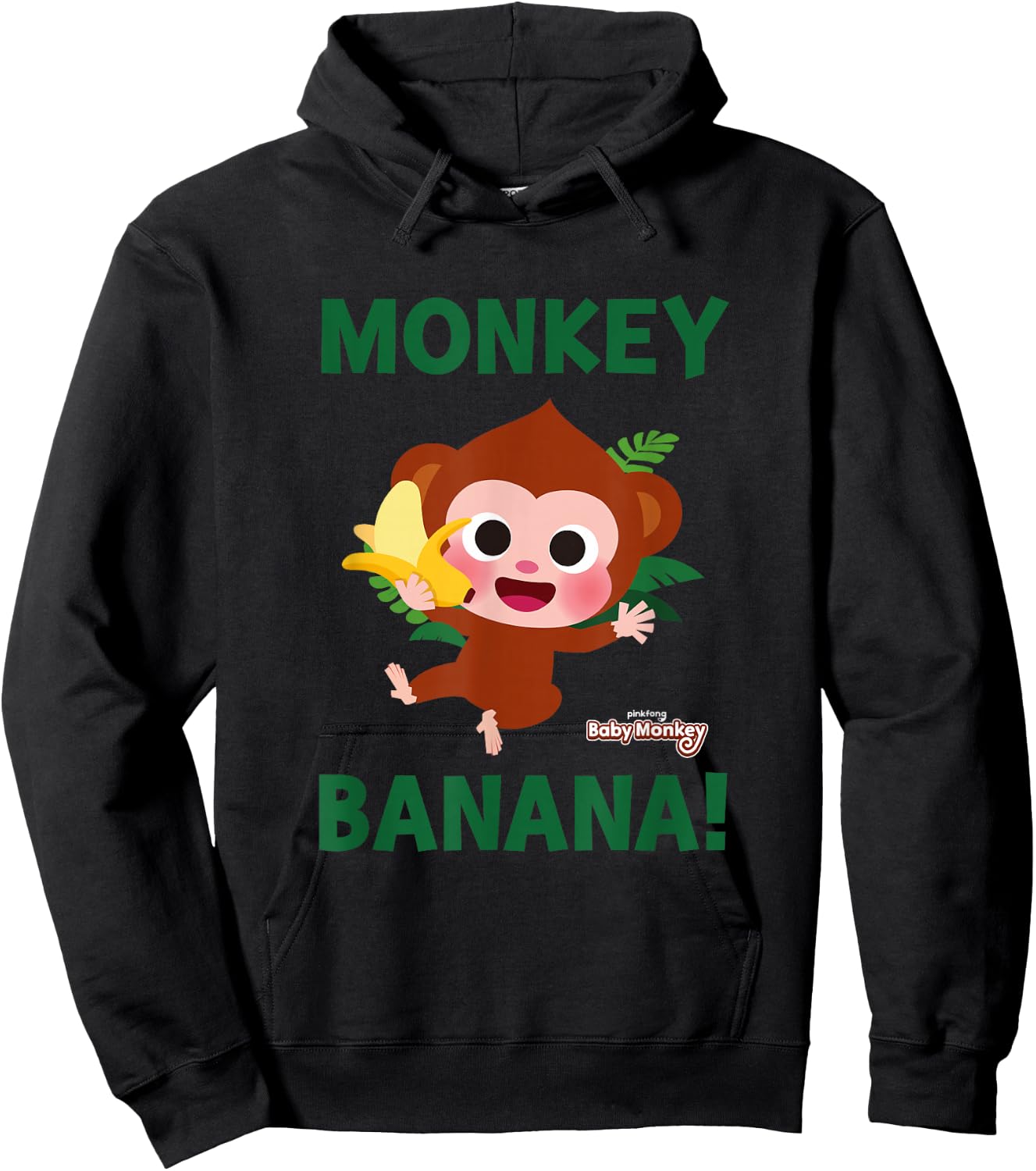 Pinkfong Monkey Banana! Official Hoodie - Hoodie | Black