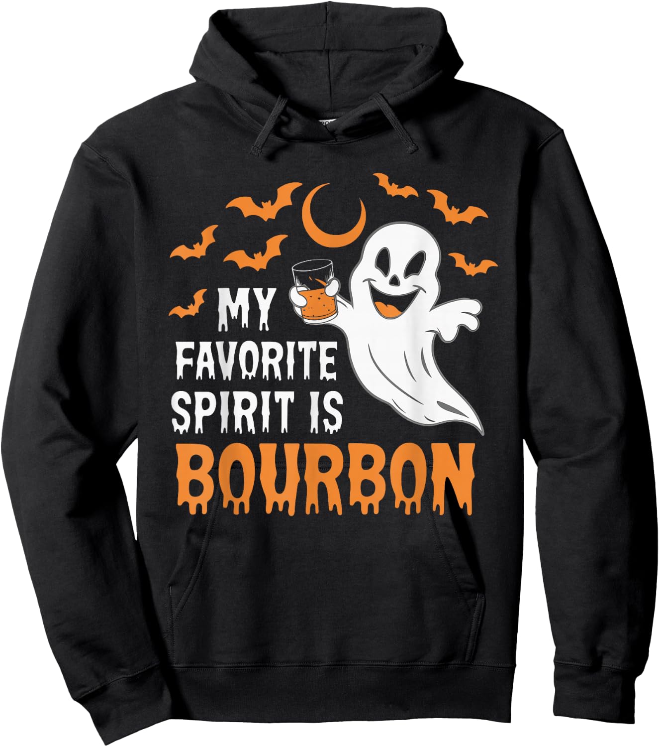 My Favorite Spirit Is Bourbon Hoodie - Hoodie | Black