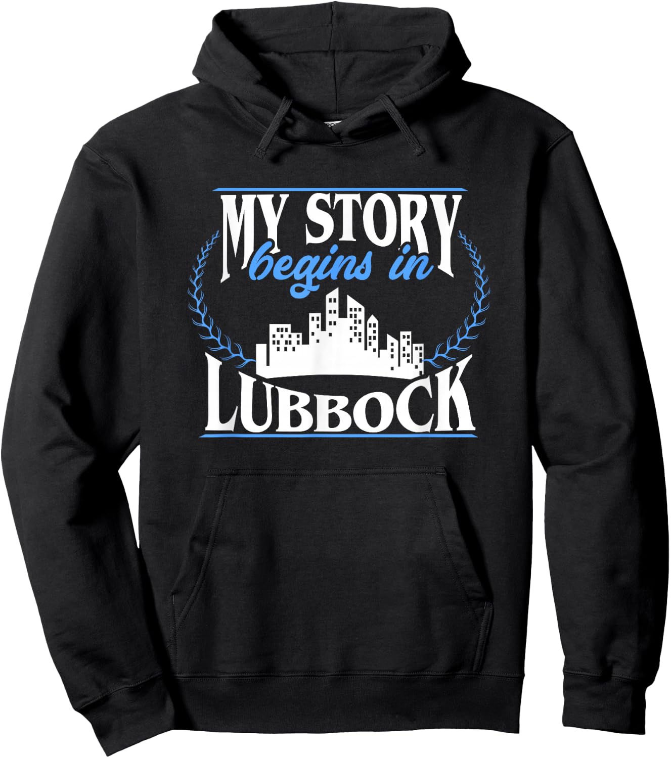 Born in Lubbock Hoodie - Hoodie | Black