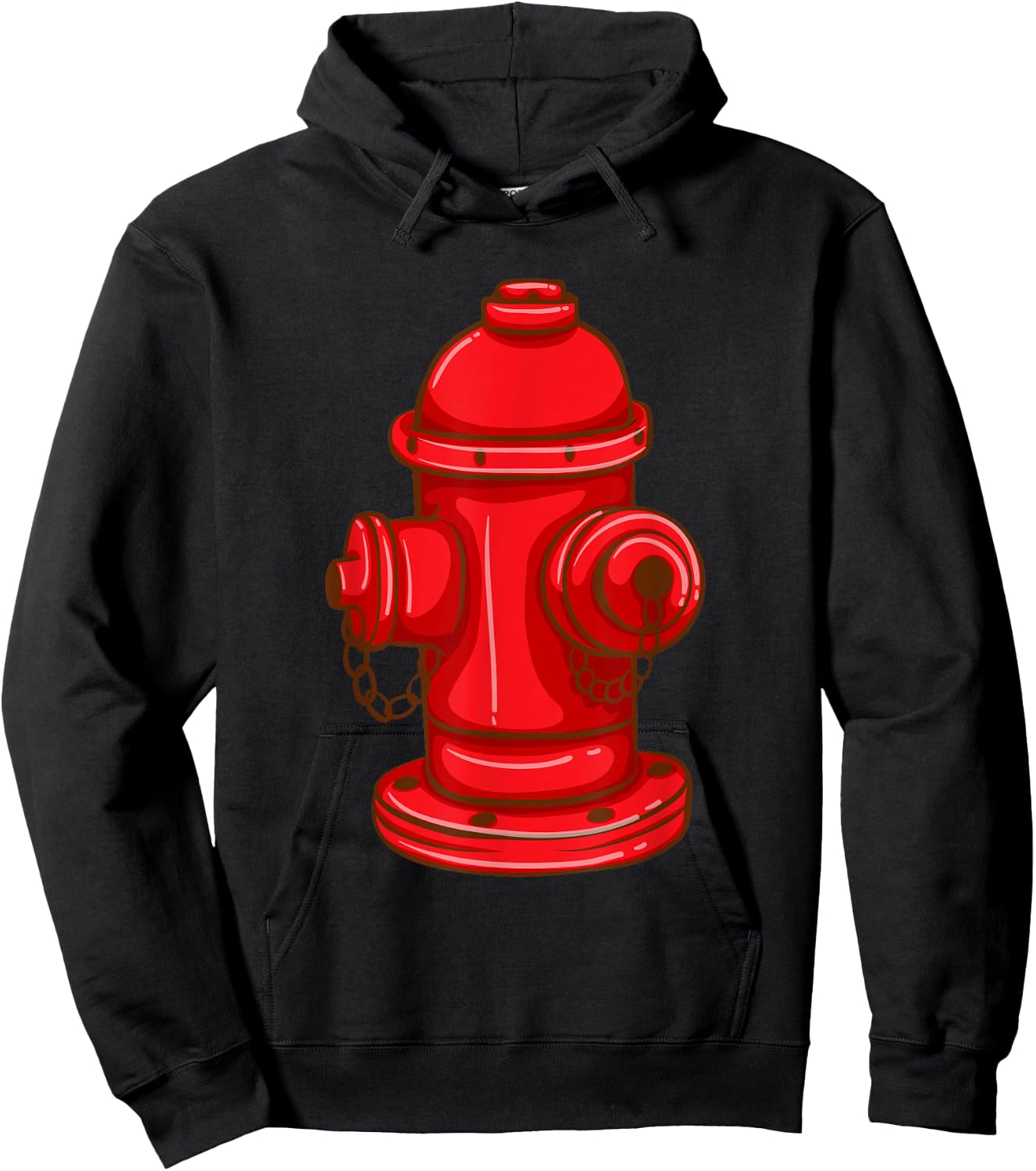 Fire Hydrant Shirt Funny Firefighter Firetruck Water Hose Hoodie - Hoodie | Black