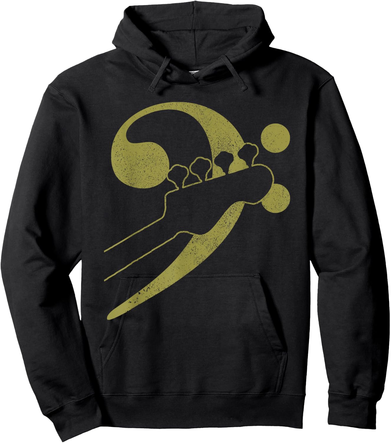 Bass Guitar Clef Bassist Musician Music Bass Player Hoodie - Hoodie | Black