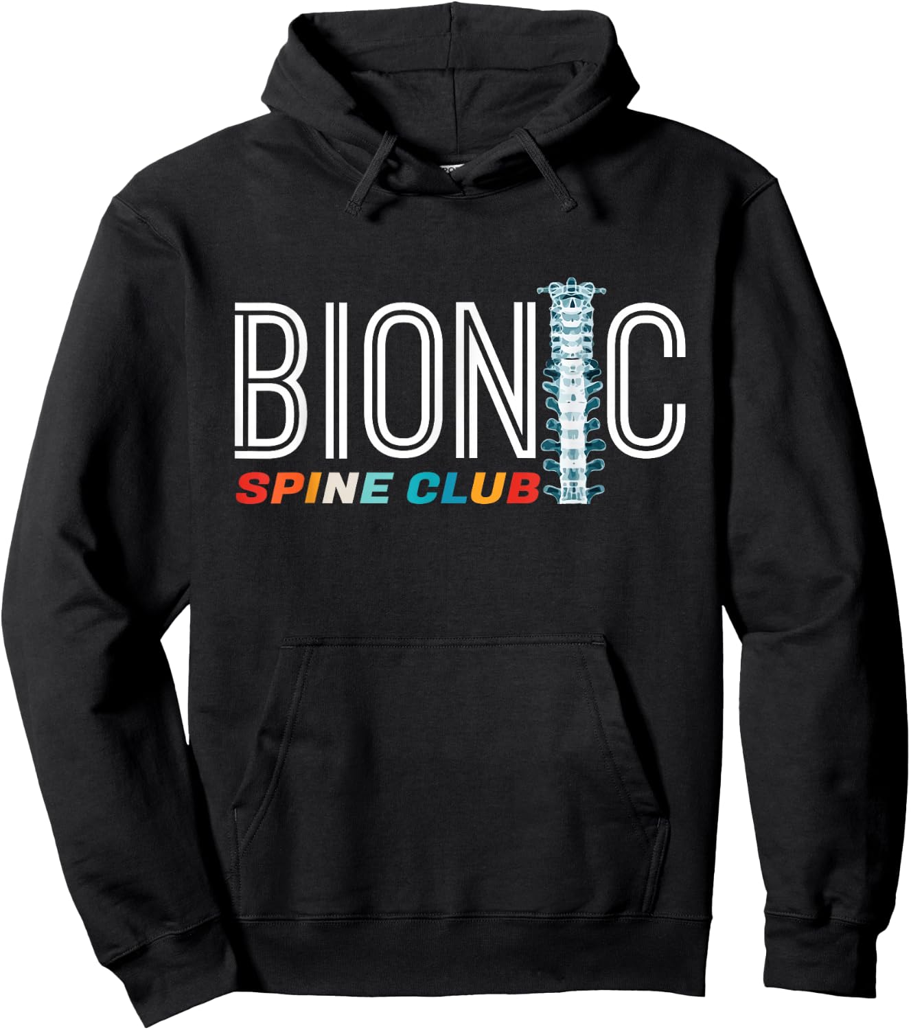 Spinal Fusion Back Spine Surgery Lumbar Recovery Hoodie - Hoodie | Black