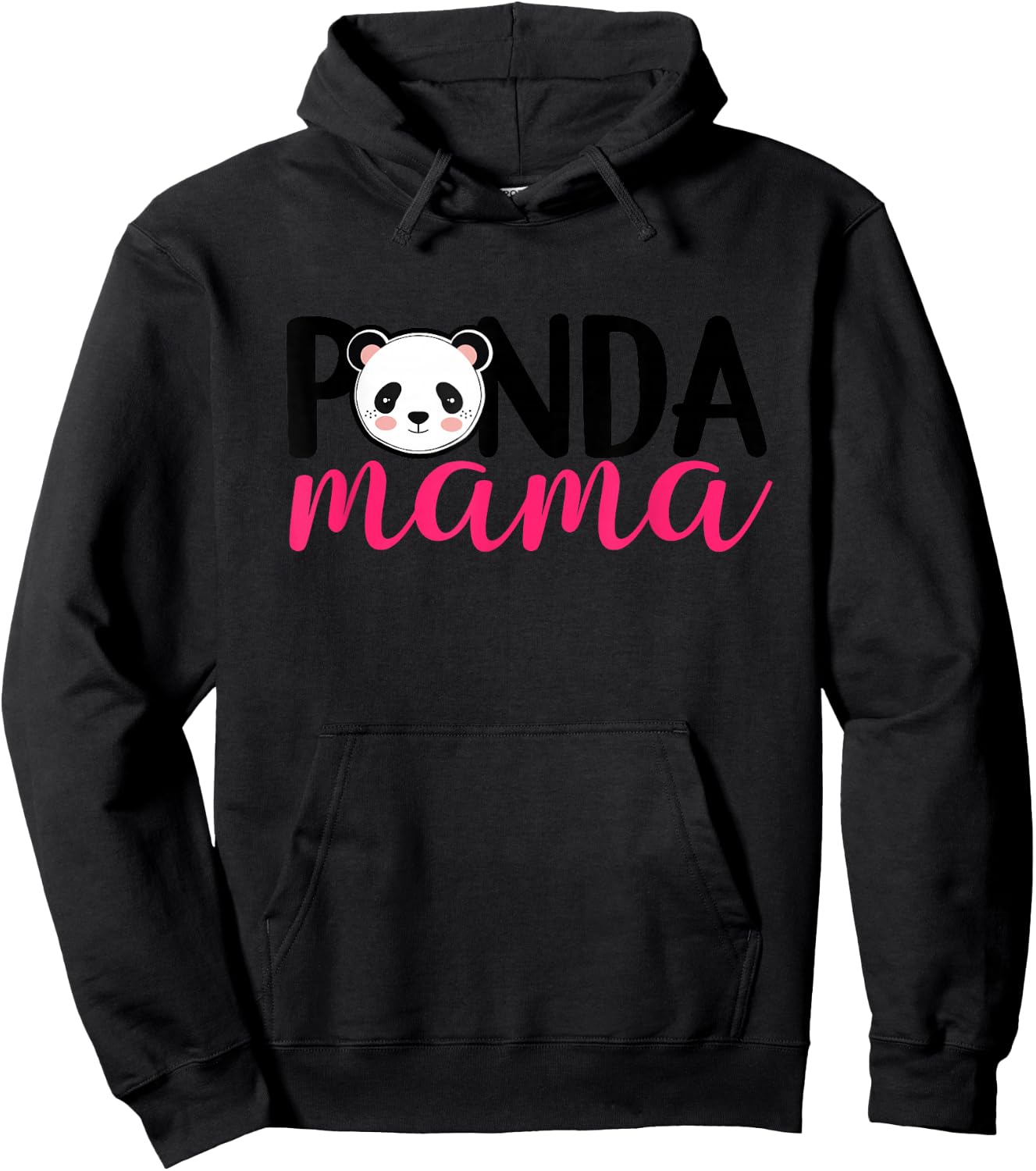 Panda Mama - Panda Gifts For Panda Mom Cute Panda Outfit Hoodie - Hoodie | Black