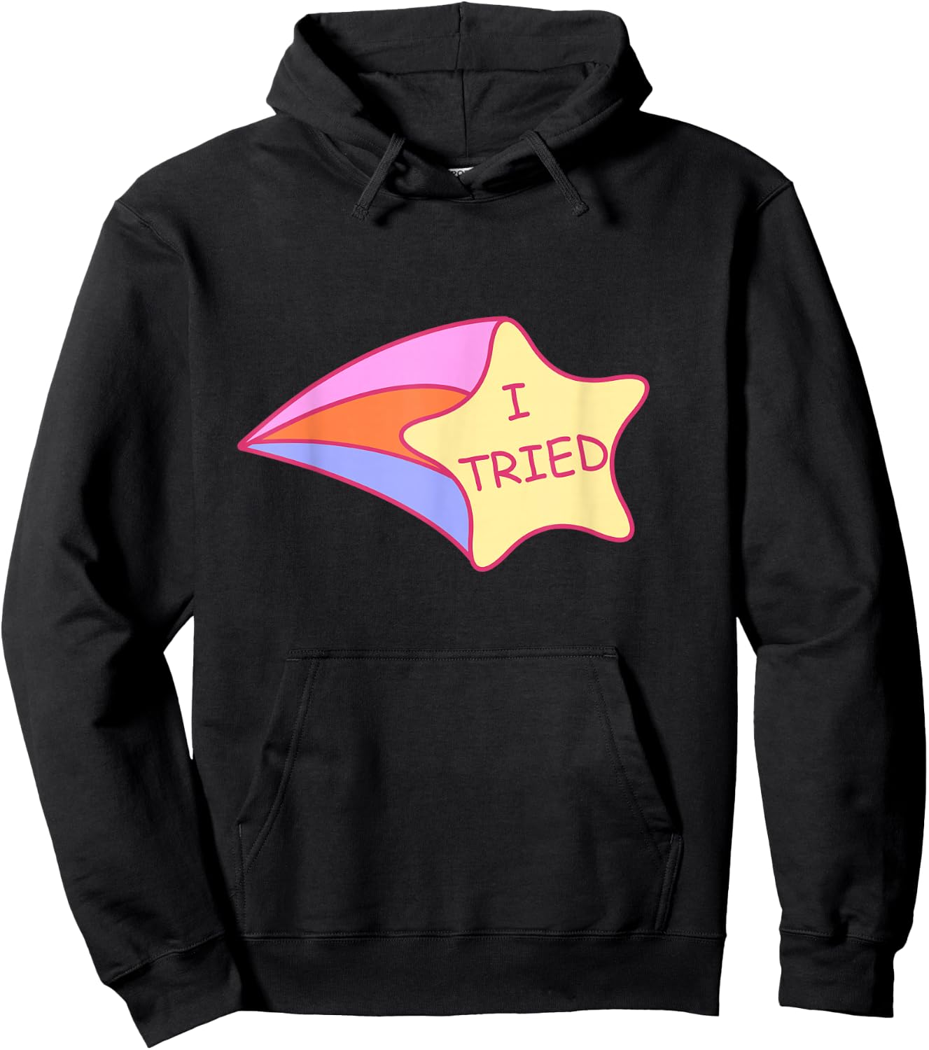 I Tried Shooting Star 2nd Place Hoodie - Hoodie | Black