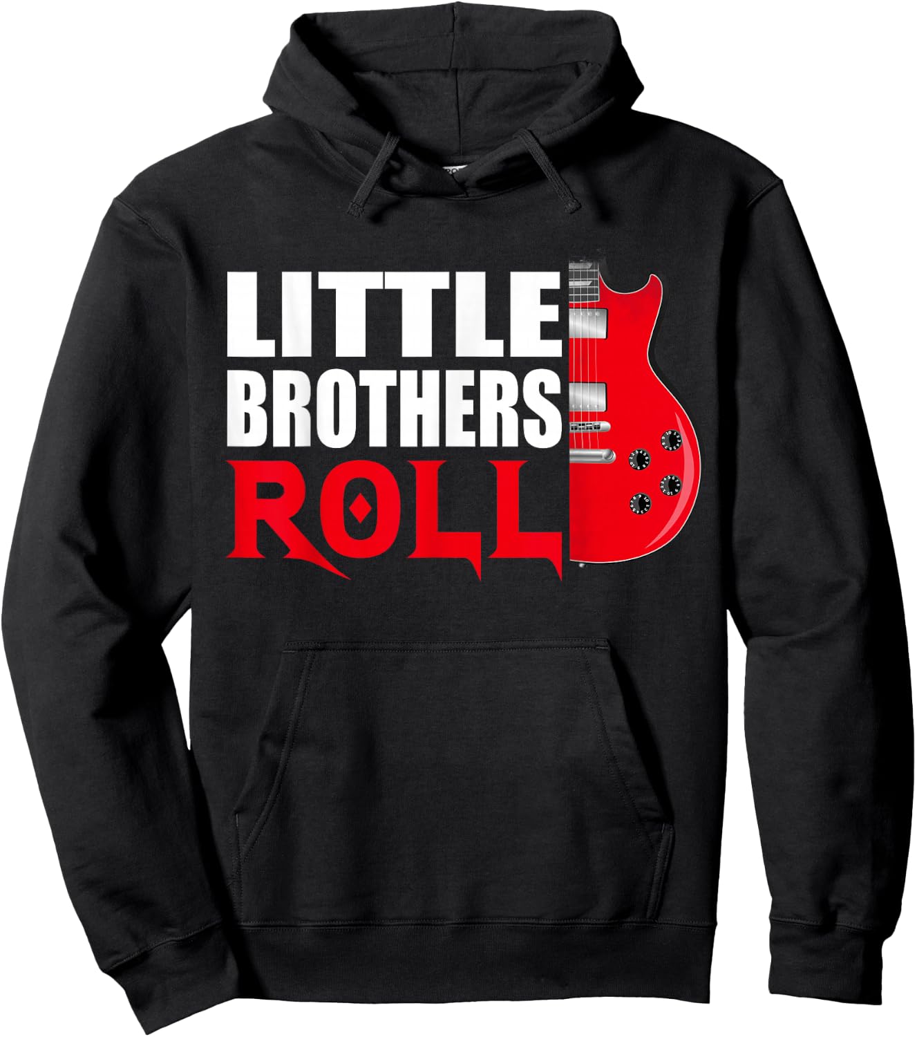 Little Brothers Roll Shirt Funny Matching Younger Brother T Hoodie - Hoodie | Black