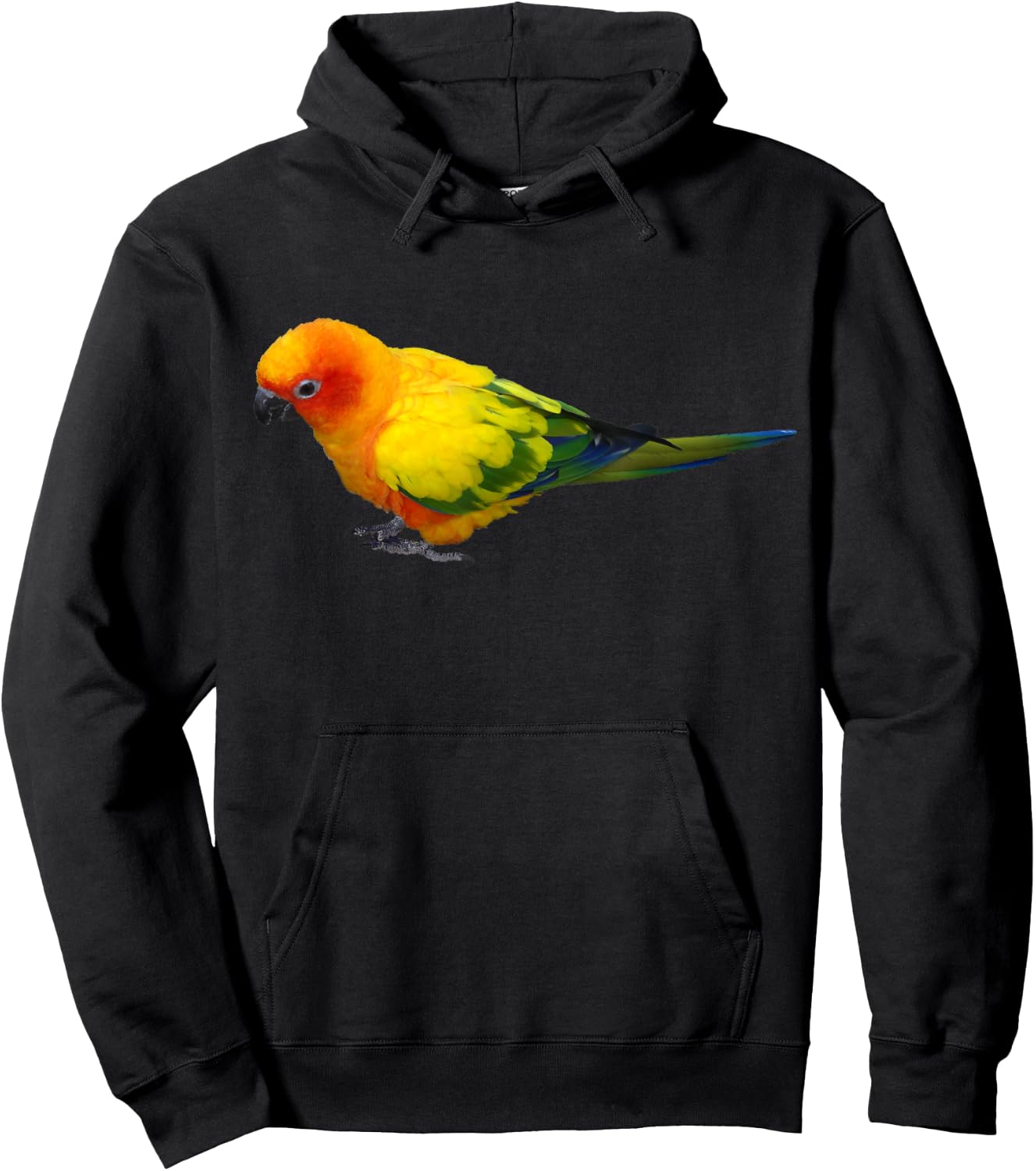 Sun Conure T Shirt - Colorful Parrot Bird Gift Hoodie - Hoodie | Black