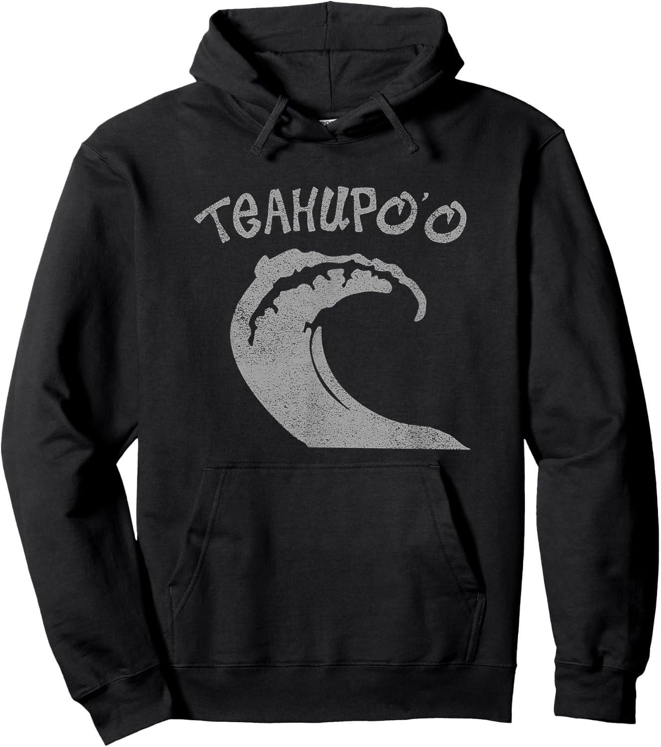 Teahupoo Surf Vintage Surfing Hoodie - Hoodie | Black