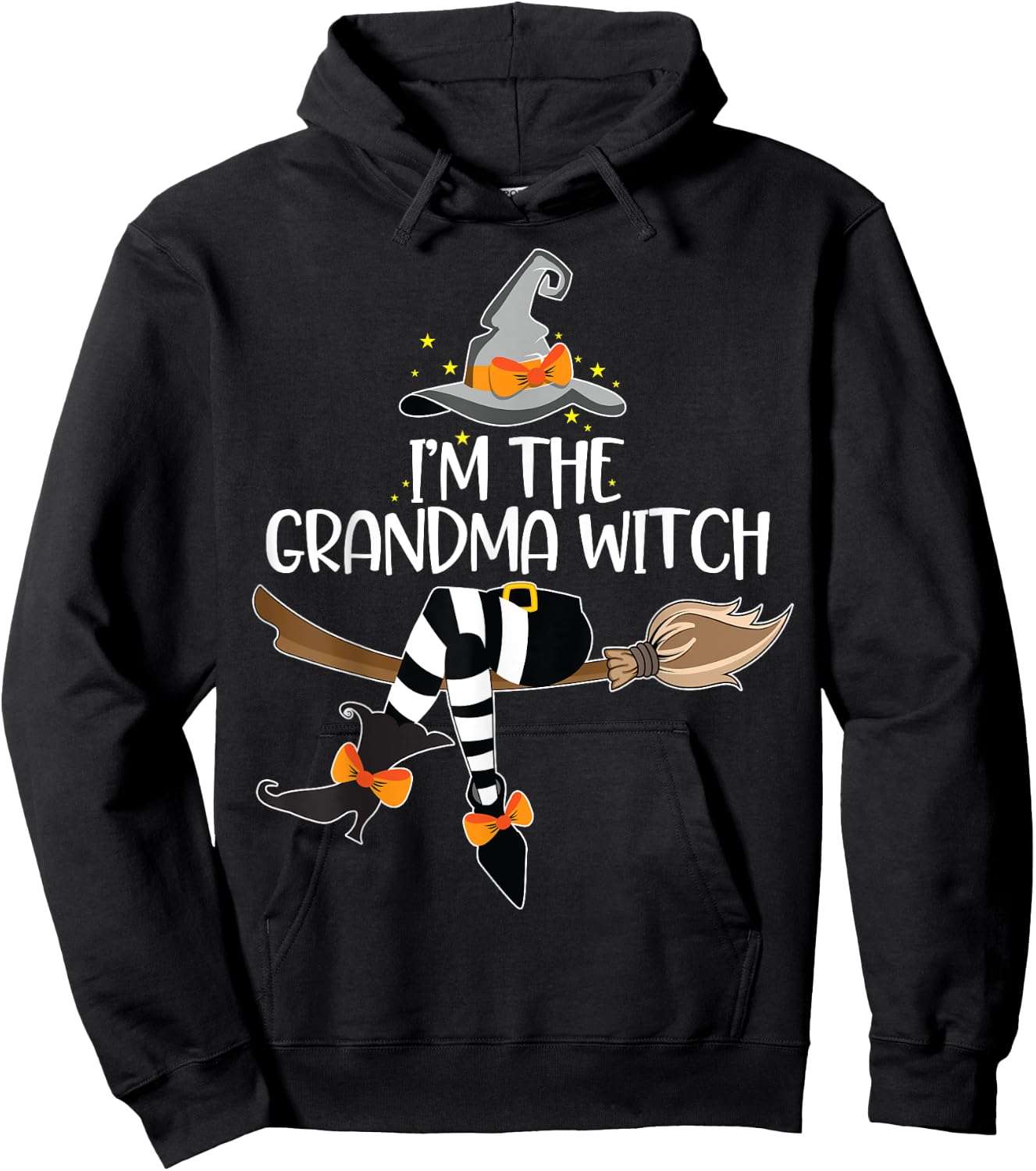 Im the Grandma Witch Shirt Halloween Matching Group Costume Hoodie - Hoodie | Black