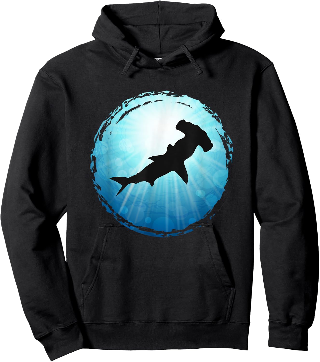 Hammerhead Shark blue Ocean Scuba Diving Freediving Hoodie - Hoodie | Black
