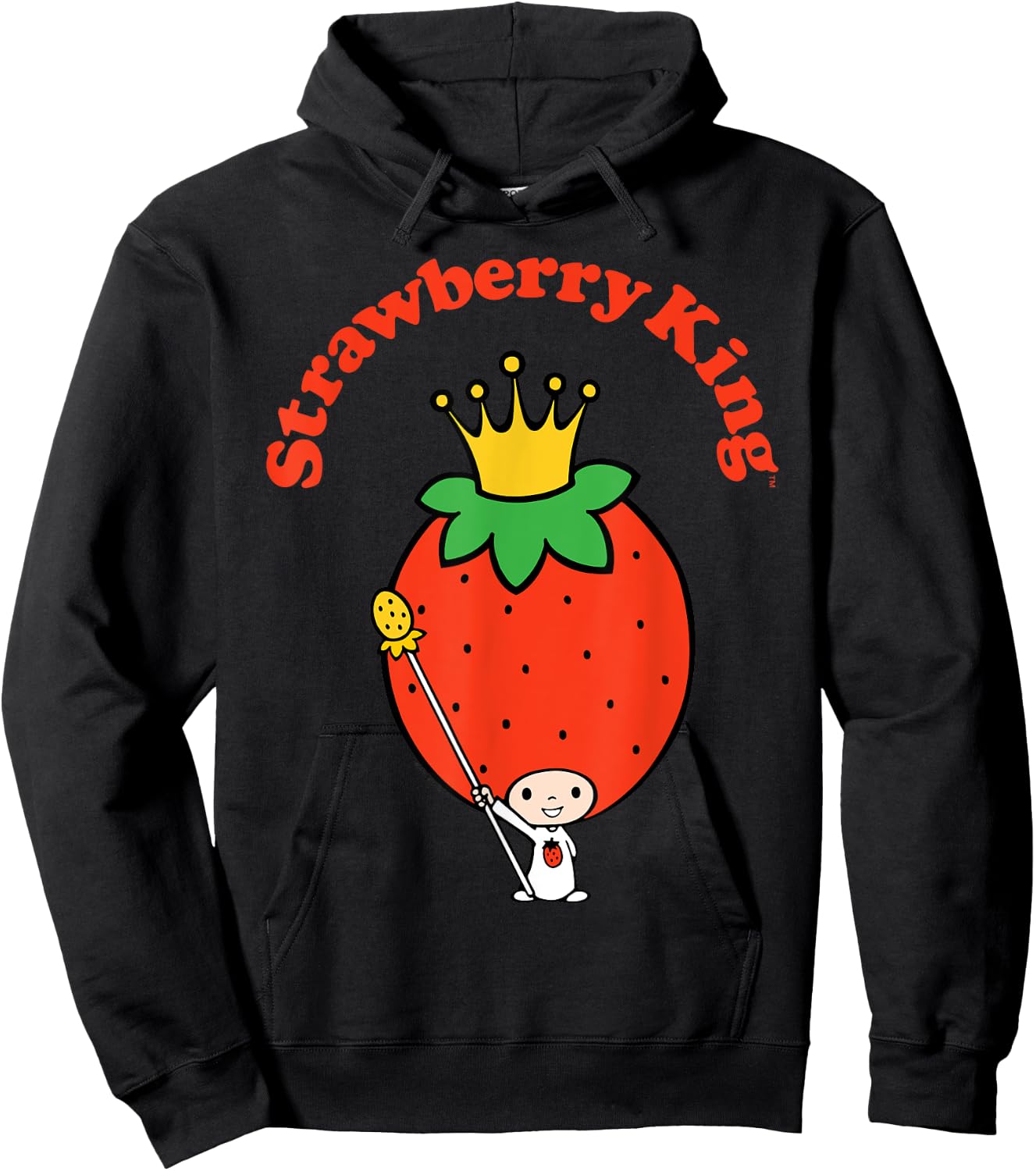 Sanrio Strawberry King Classic Shirt Hoodie - Hoodie | Black