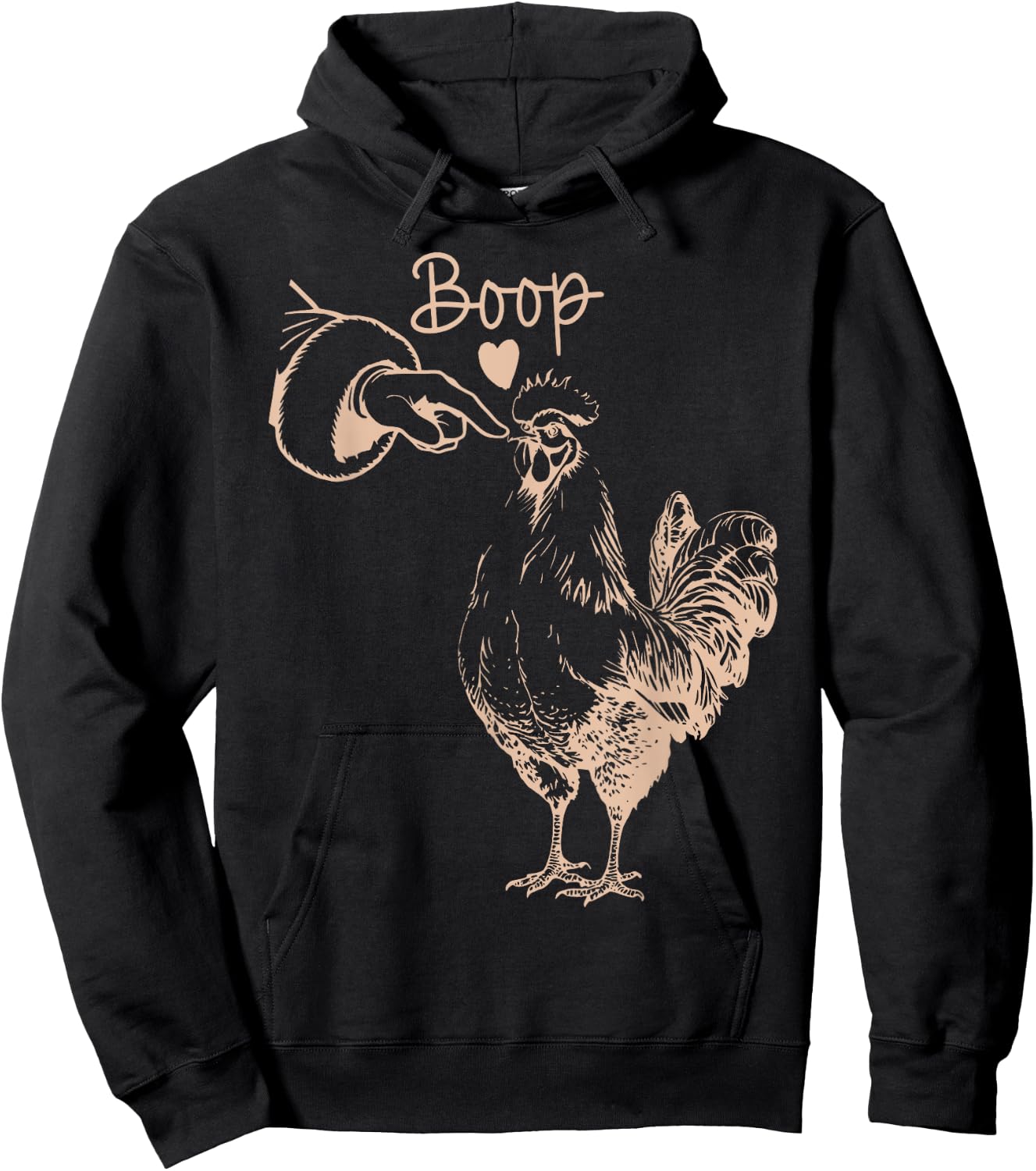 Chicken Boop Christmas Farm Animal Xmas Chicken Pajamas Hoodie - Hoodie | Black