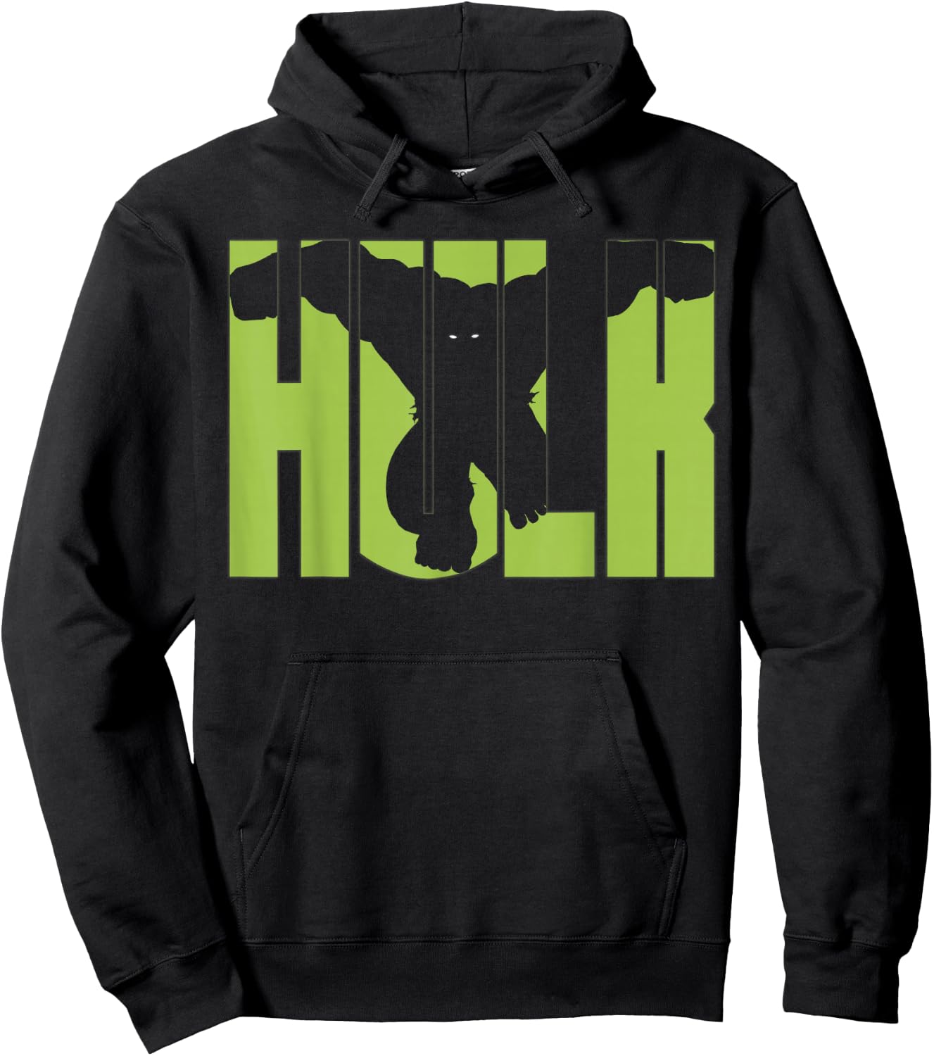Marvel Comics Retro Classic Incredible Hulk Smash Silhouette Hoodie - Hoodie | Black