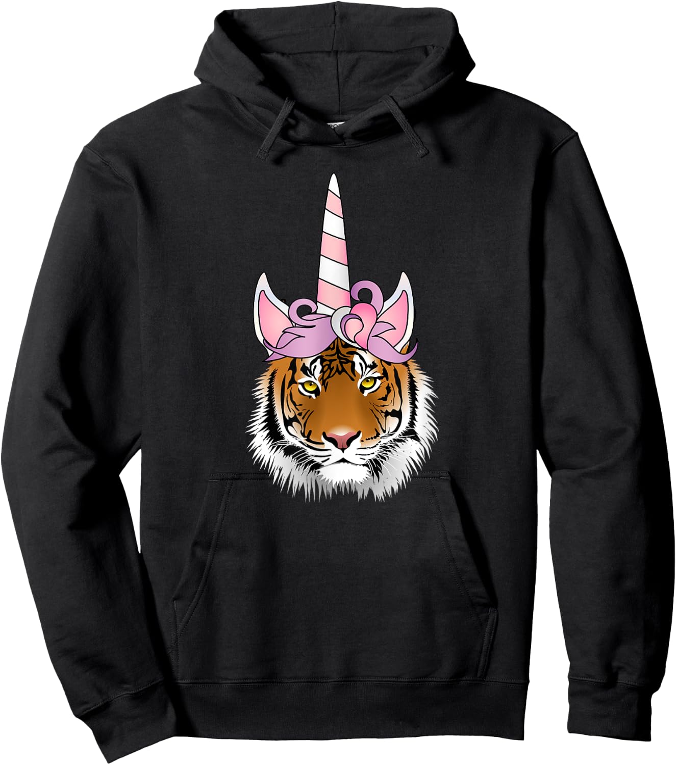 Unicorn Tiger Lover , Tigercorn Hoodie - Hoodie | Black