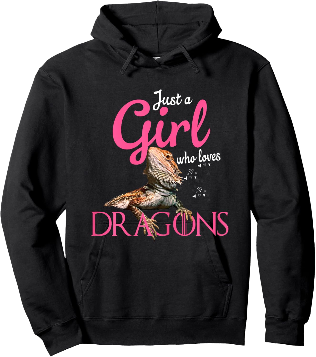 Bearded Dragon shirt - Just a girl who loves bearded dragon Hoodie - Hoodie | Black