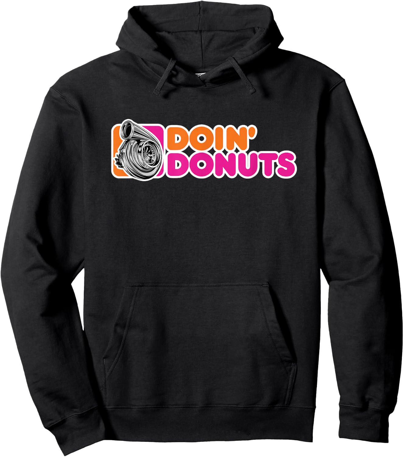 Doin' Donuts Funny Drifting Car Racing Enthusiast Parody Hoodie - Hoodie | Black