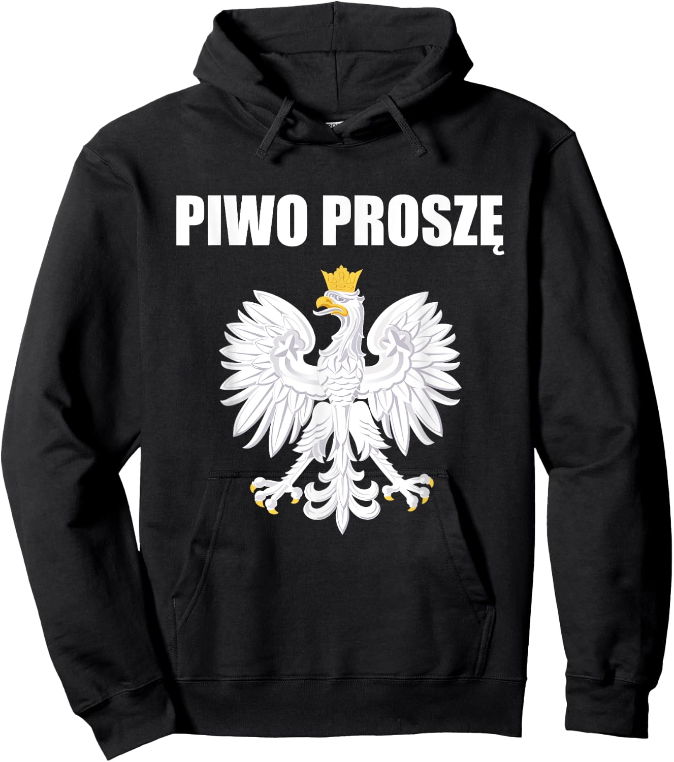 Beer Please In Polski Polish Souvenir Funny Piwo Prosze Hoodie - Hoodie | Black