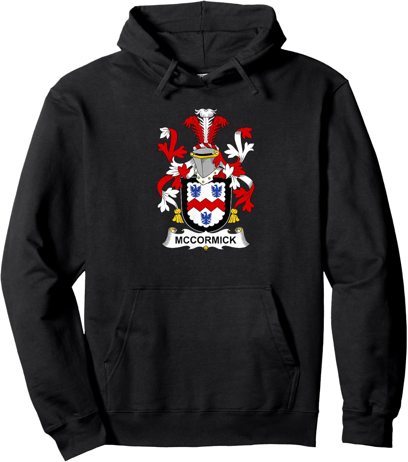 McCormick Coat of Arms - Family Crest Shirt Hoodie - Hoodie | Black
