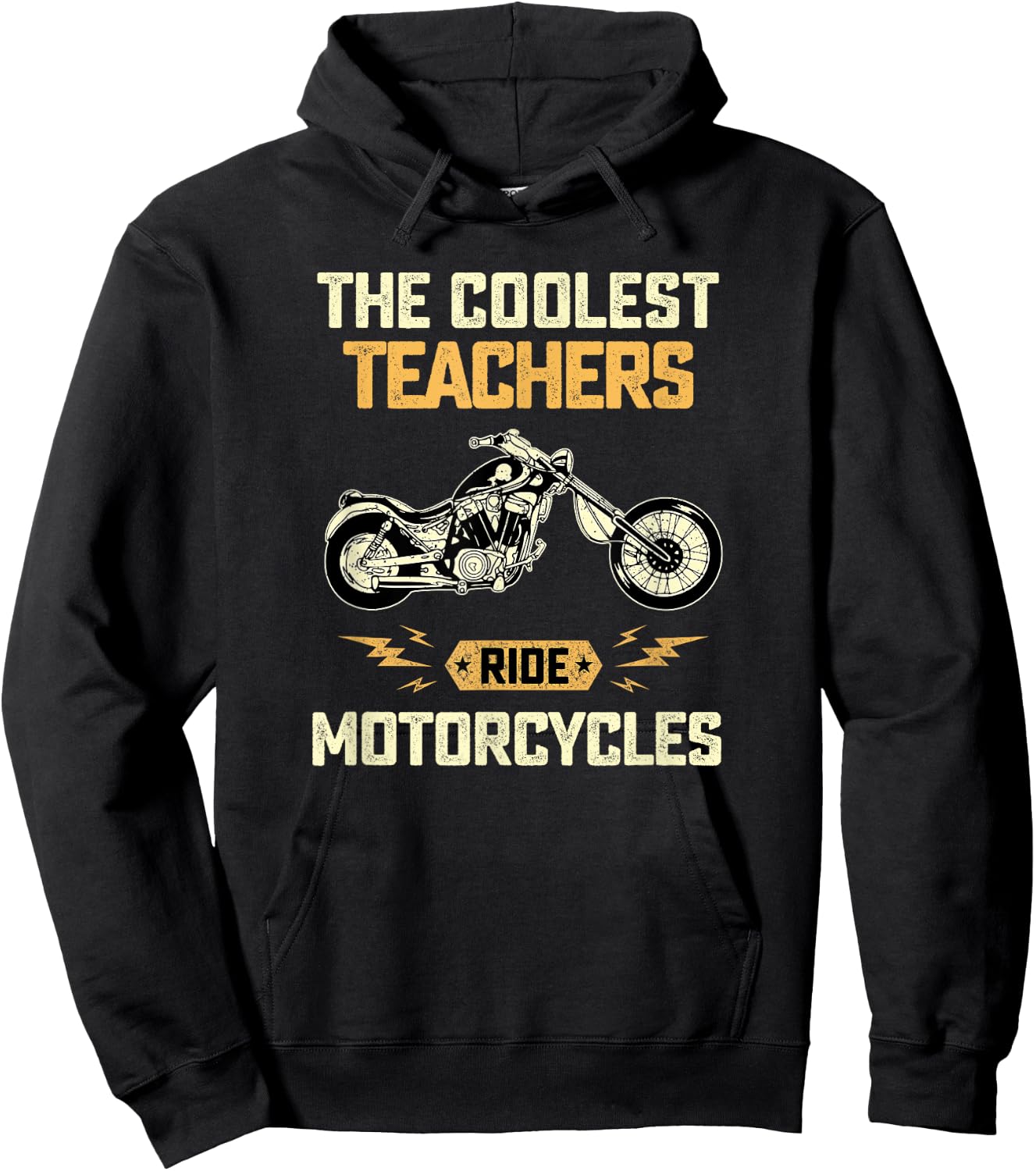 Only The Coolest Teachers Ride Motorcycles Biker Gift Women Hoodie - Hoodie | Black