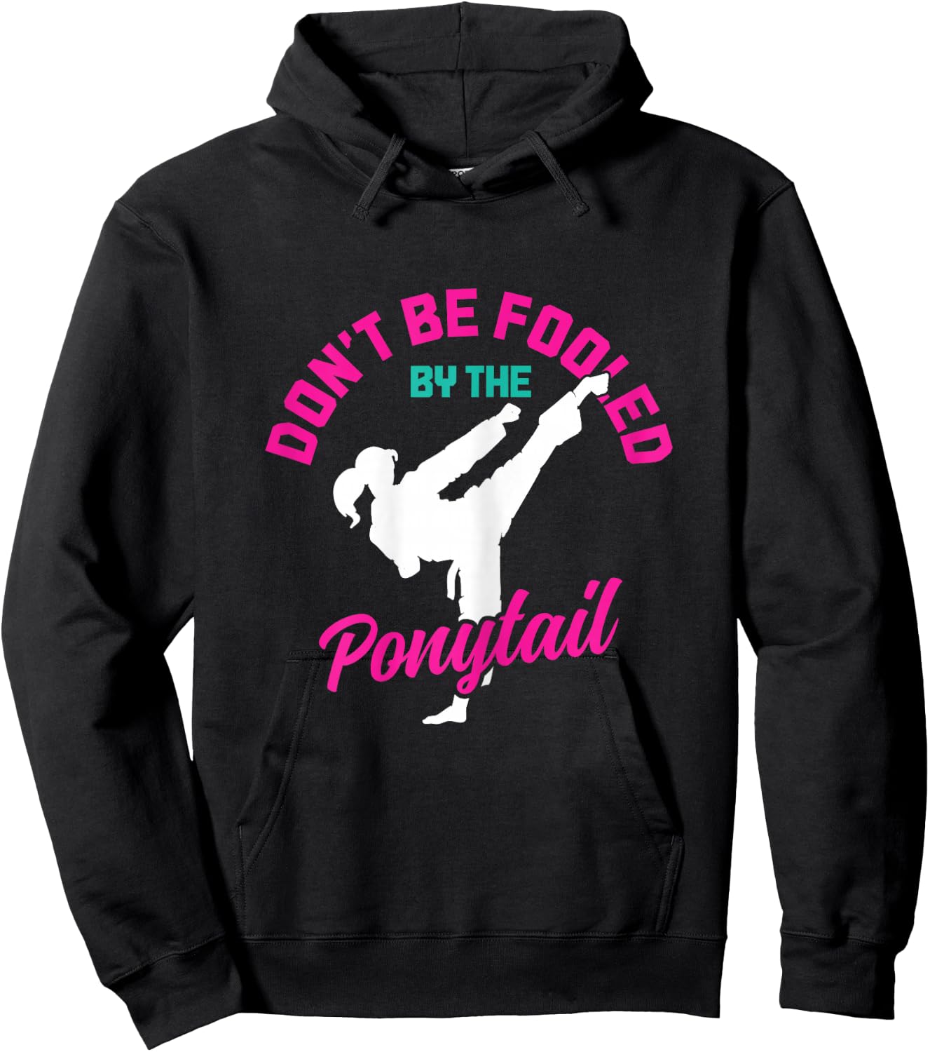 Taekwondo Girl Karate Martial Arts Fighting MMA Hoodie - Hoodie | Black