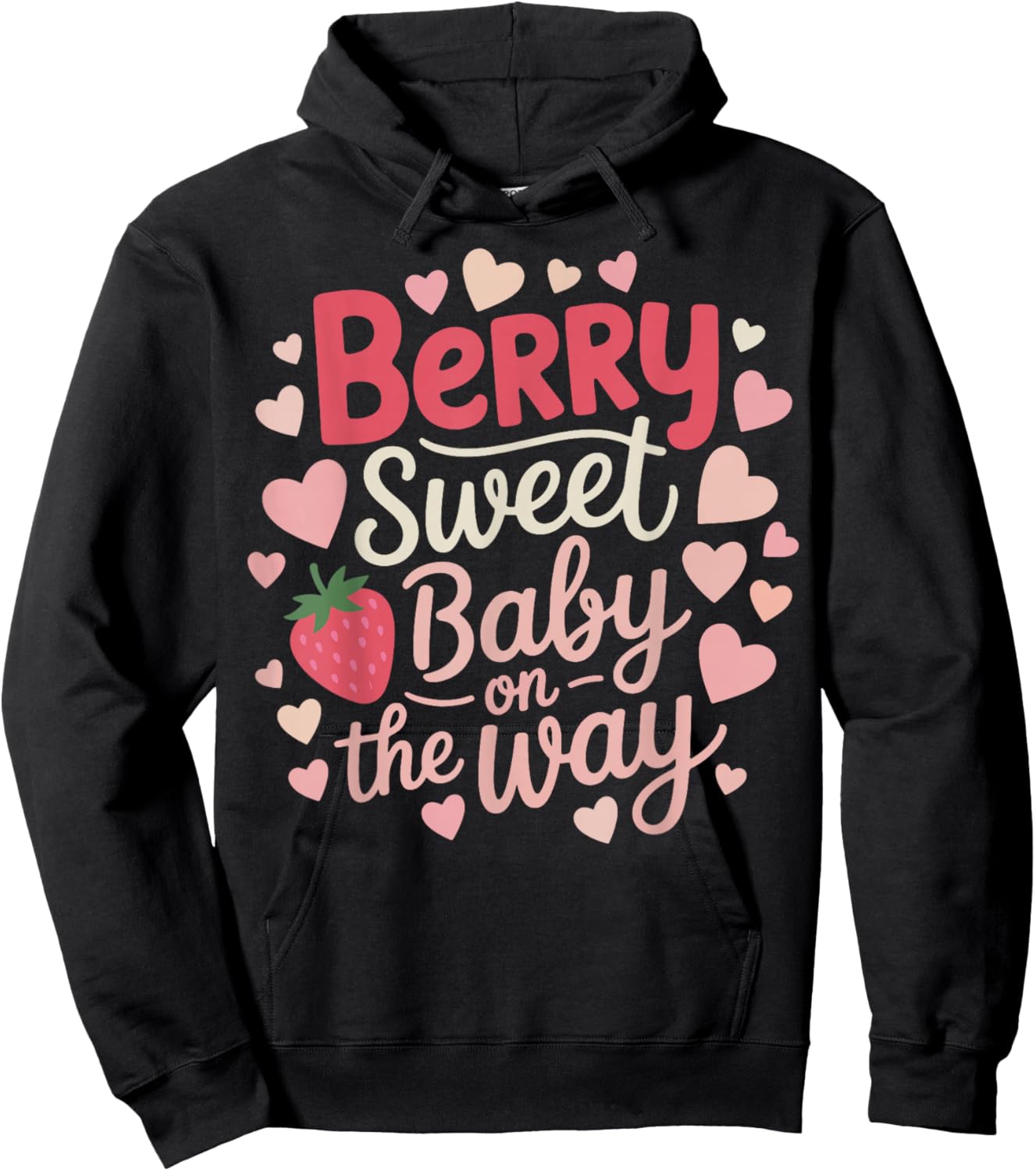 Berry Sweet Baby On The Way Hoodie - Hoodie | Black