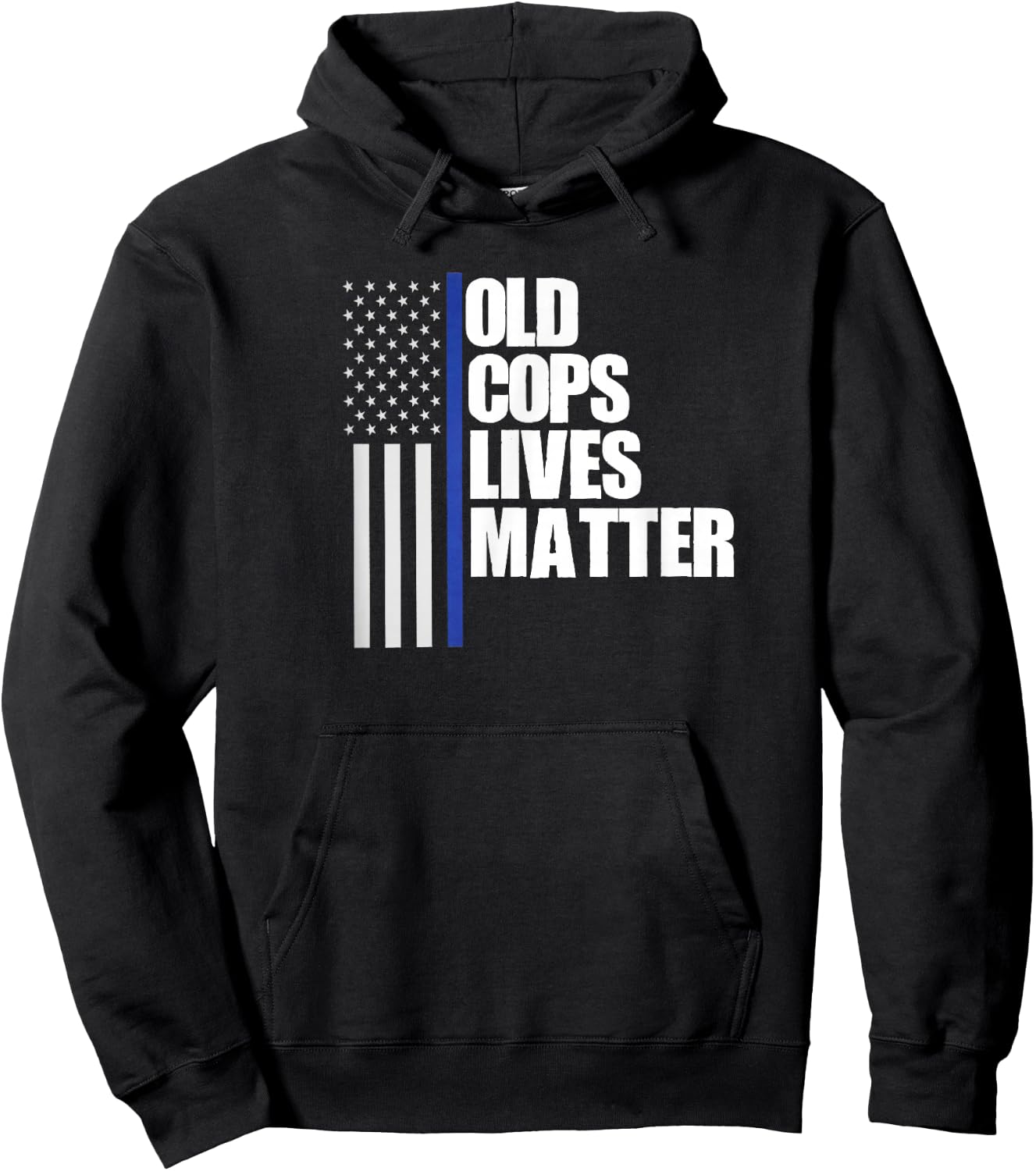 Retired Old Cops Lives Matter Funny Retirement Police Shirt Hoodie - Hoodie | Black