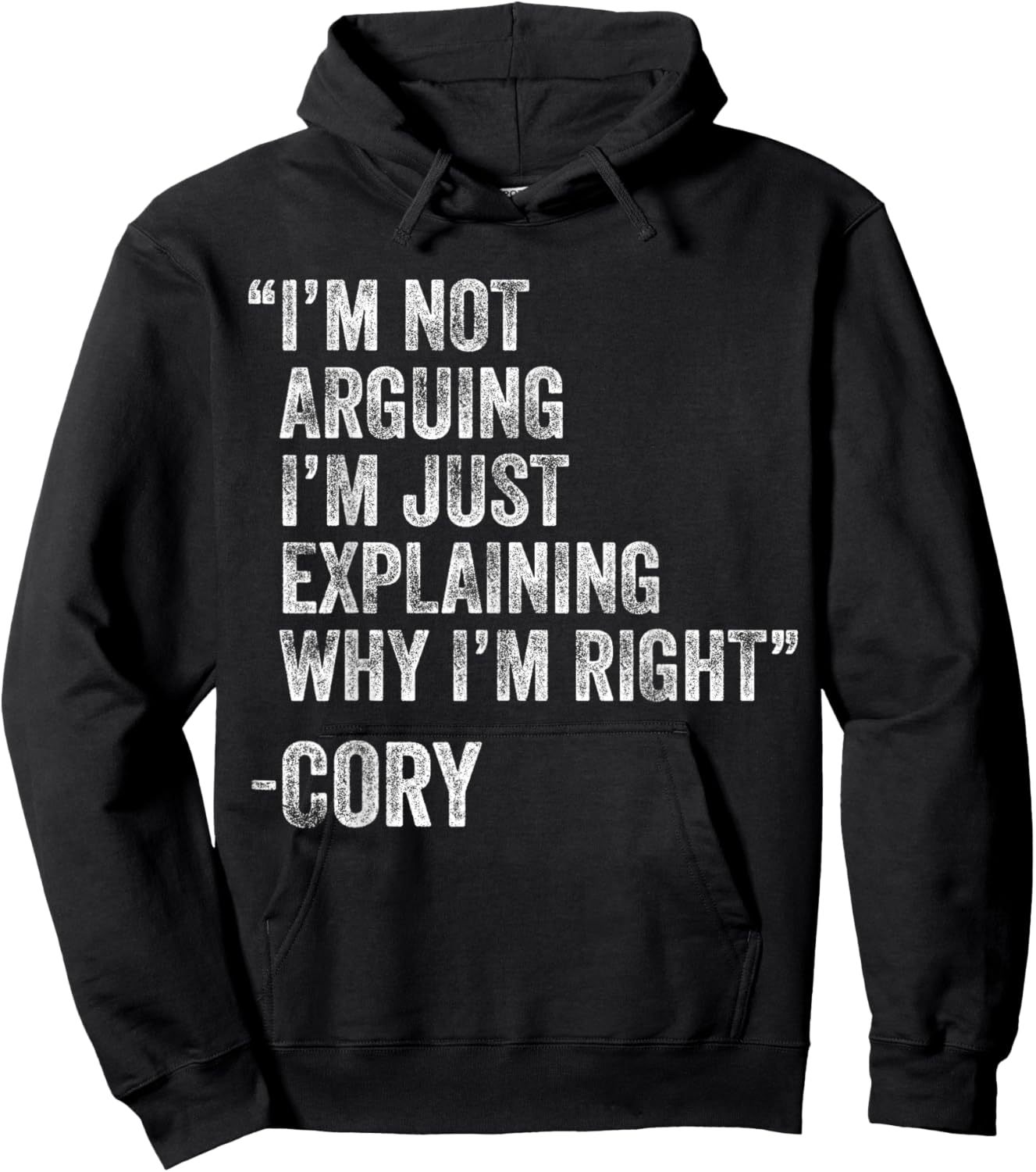 Cory Quote Funny Birthday Custom Name Idea Engineer Hoodie - Hoodie | Black