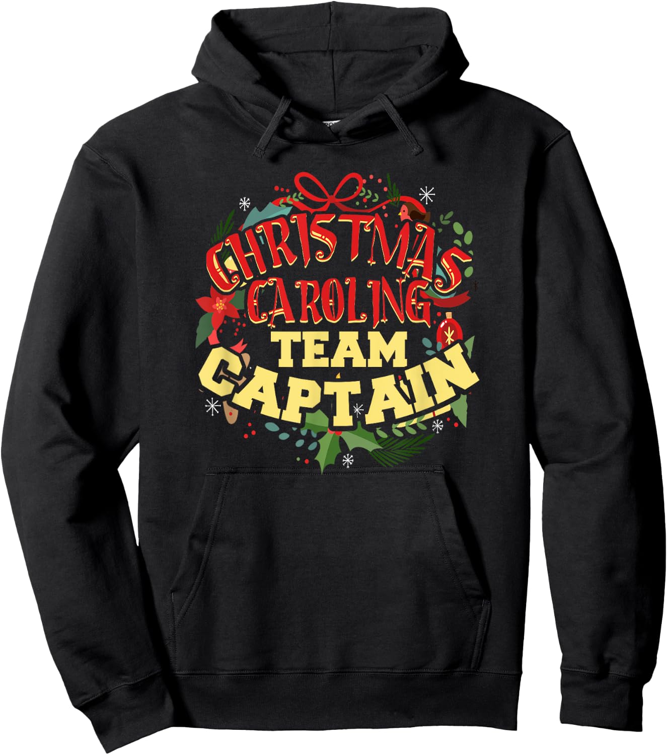 Christmas Caroling Team Captain - Christmas Caroler Gift Hoodie - Hoodie | Black
