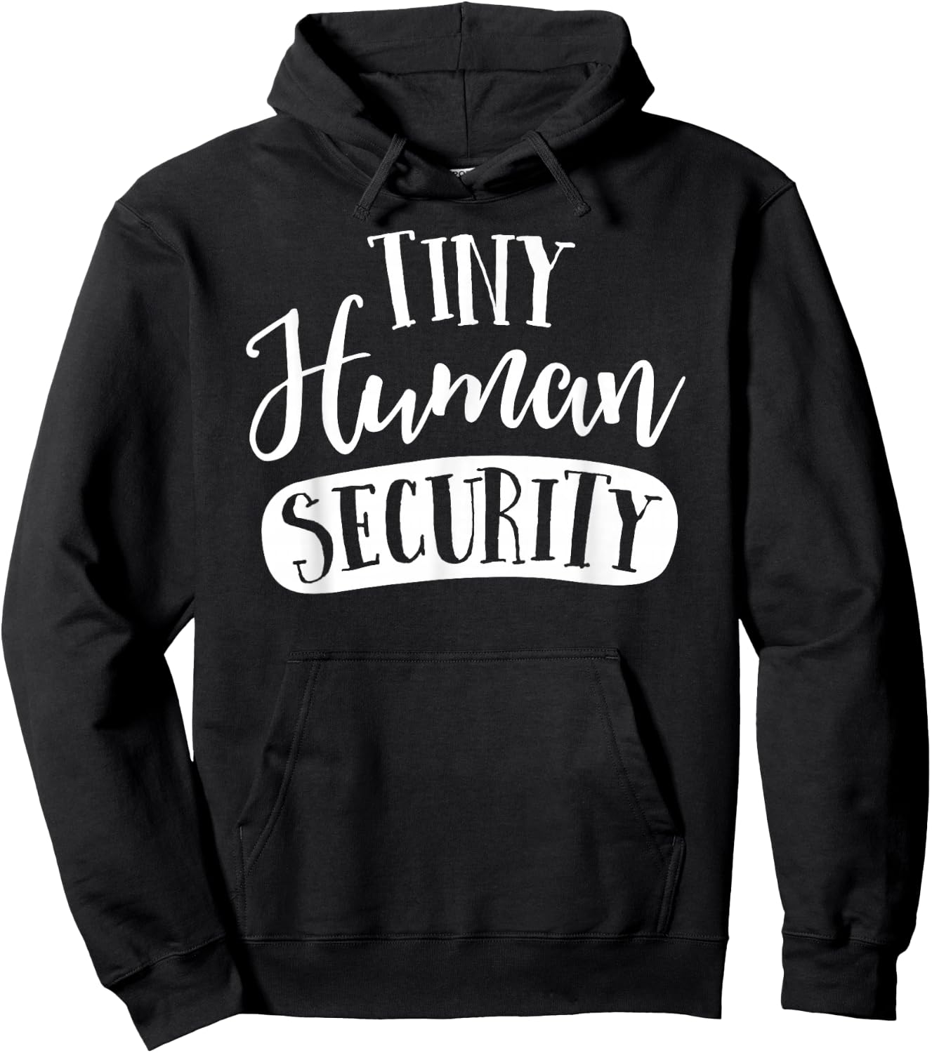 School Squad Tiny Human Security Childcare Daycare Provider Thank You Hoodie - Hoodie | Black