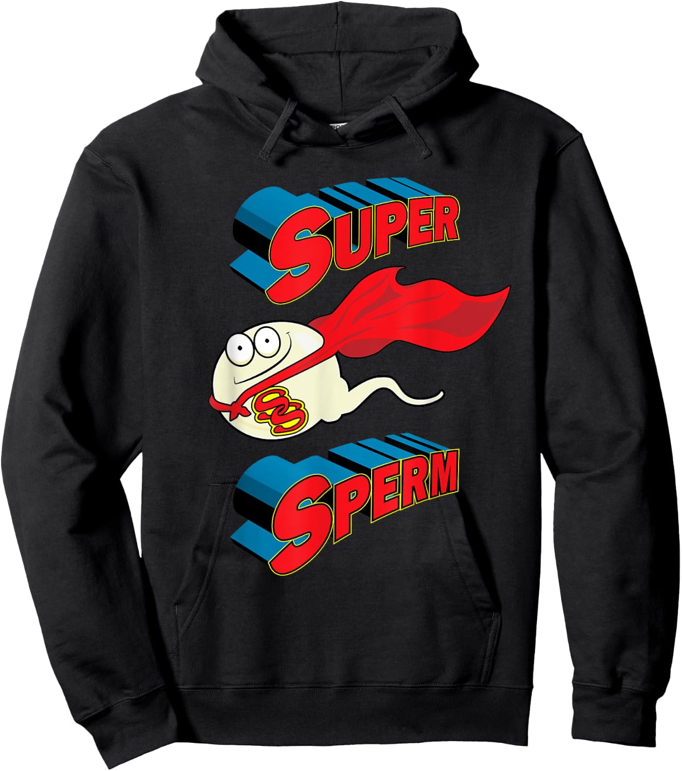 Super Sperm Donor Sperm Funny Fathers Day Hoodie - Hoodie | Black