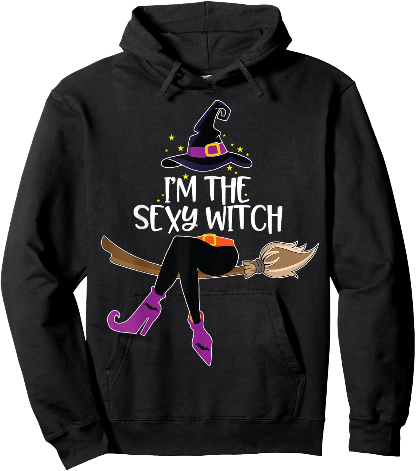 Im the Sexy Witch Shirt Halloween Matching Group Costume Hoodie - Hoodie | Black