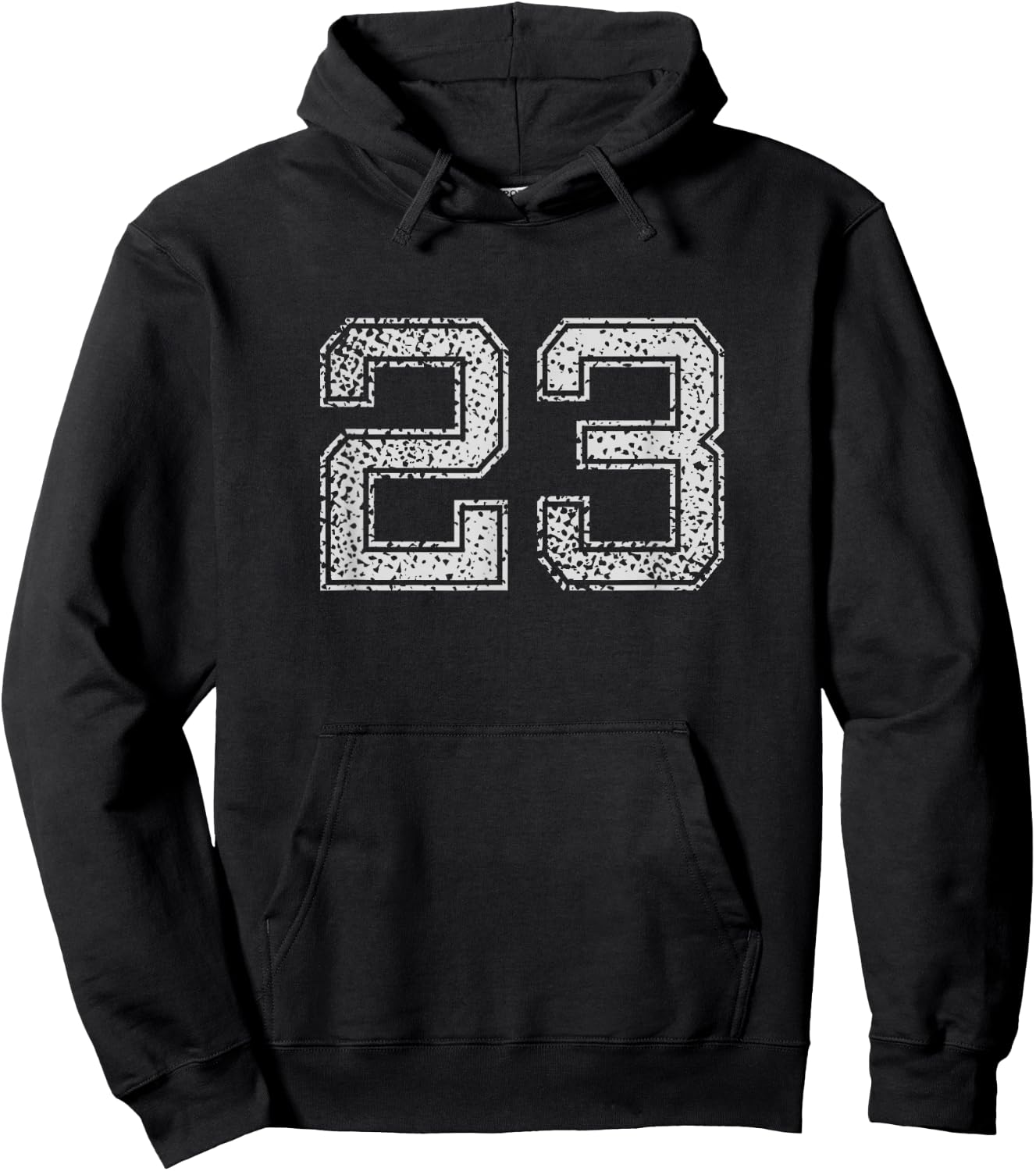 Number # 23 Numbered retro Style Birthday Hoodie - Hoodie | Black