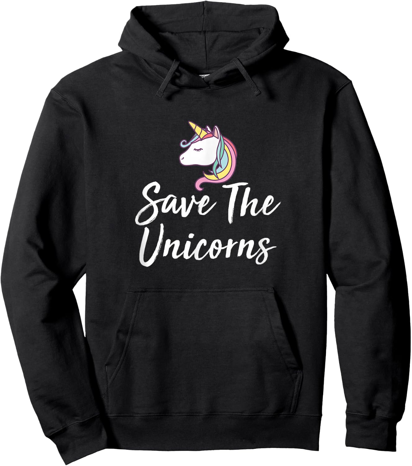 Save The Unicorns Hoodie - Hoodie | Black