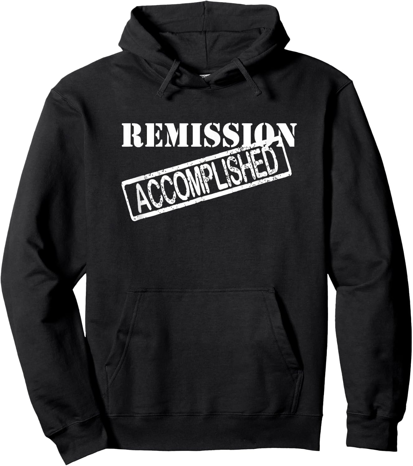 Remission Accomplished Survivor Shirt Hoodie - Hoodie | Black