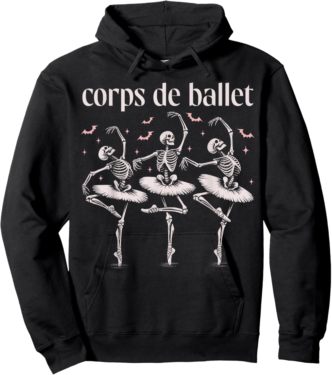 Corps De Ballet, Dancing Skeleton, Ballet Dance Halloween Hoodie - Hoodie | Black
