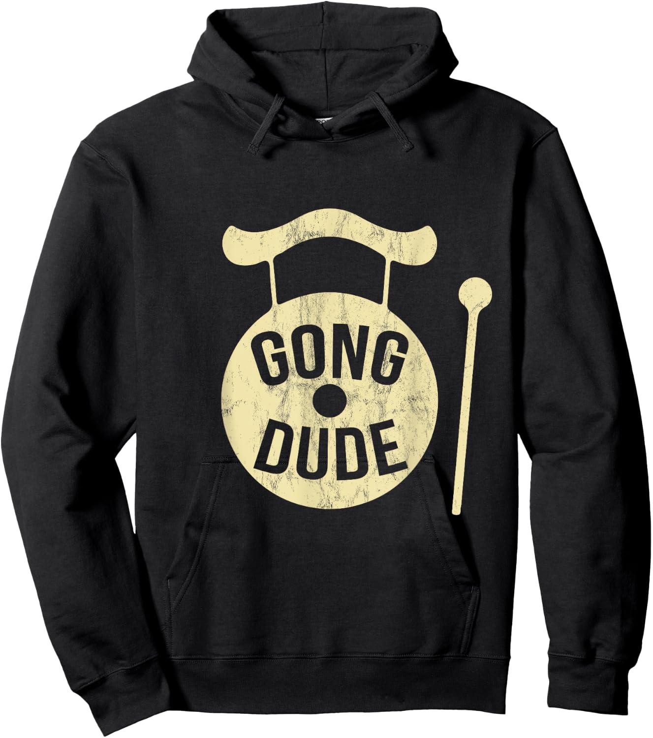 Gong Instrument Geschenk Black -Adults Retro Vintage Music Hoodie - Hoodie | Black