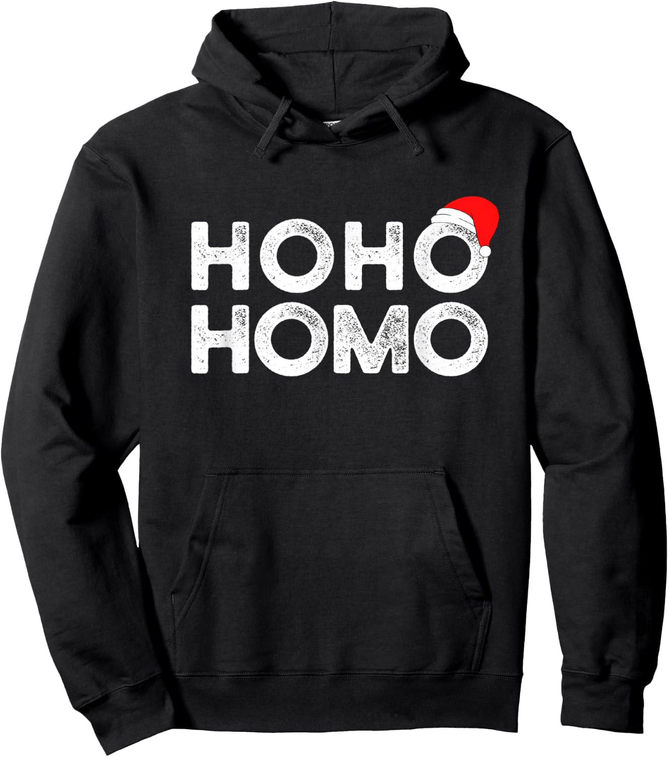 Hoho Homo Gay Christmas Hoodie - Hoodie | Black