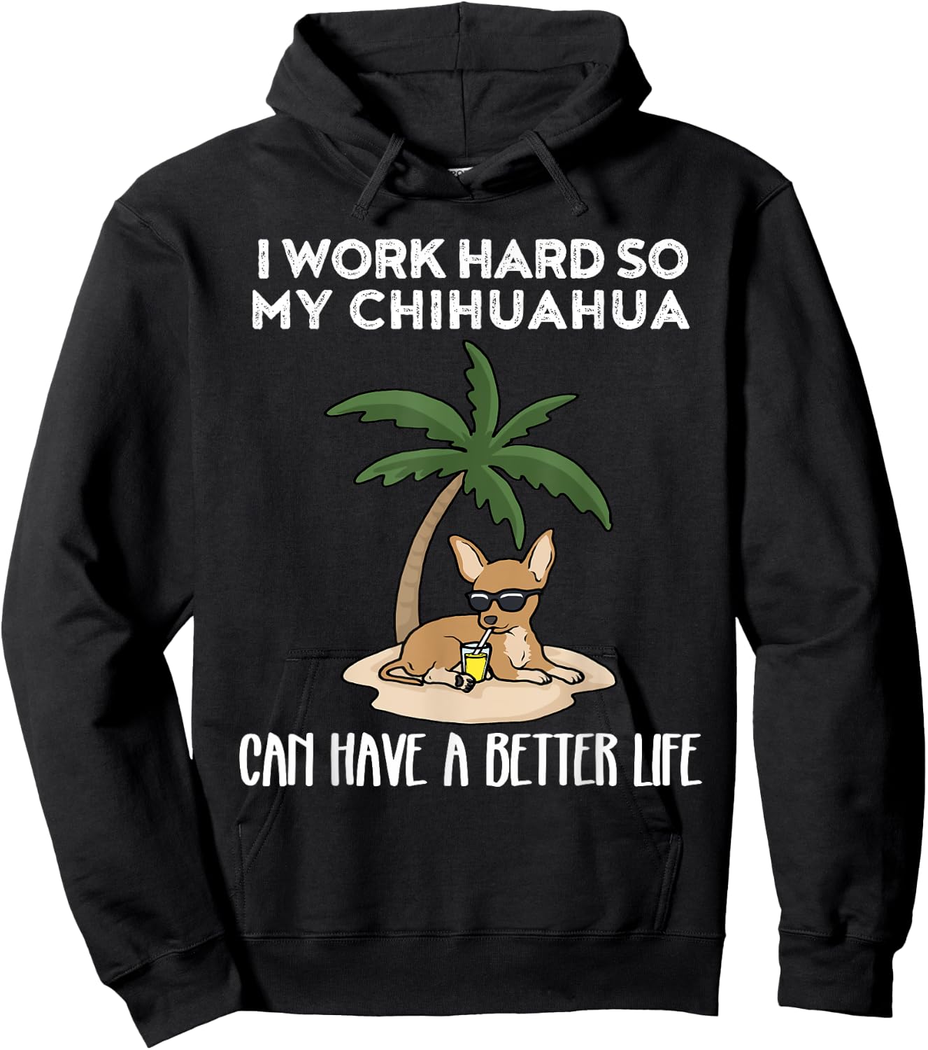 Funny Chihuahua Hoodie - Hoodie | Black