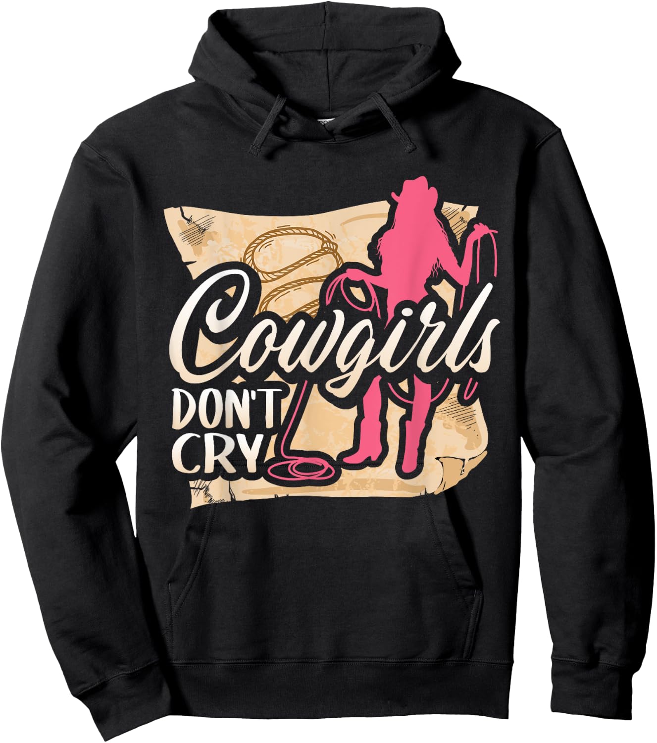 Cowgirls Don't Cry T Shirt For Girl Horse Riders Hoodie - Hoodie | Black