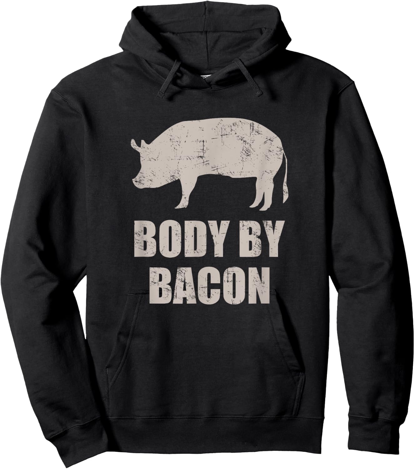 Body By Bacon - Funny Bacon Day Gift Hoodie - Hoodie | Black