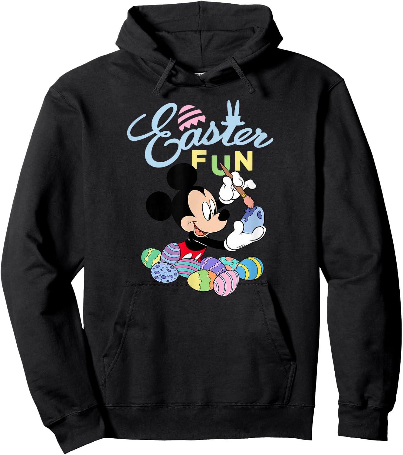 Disney Mickey Mouse Easter Fun Painting Easter Eggs Hoodie - Hoodie | Black