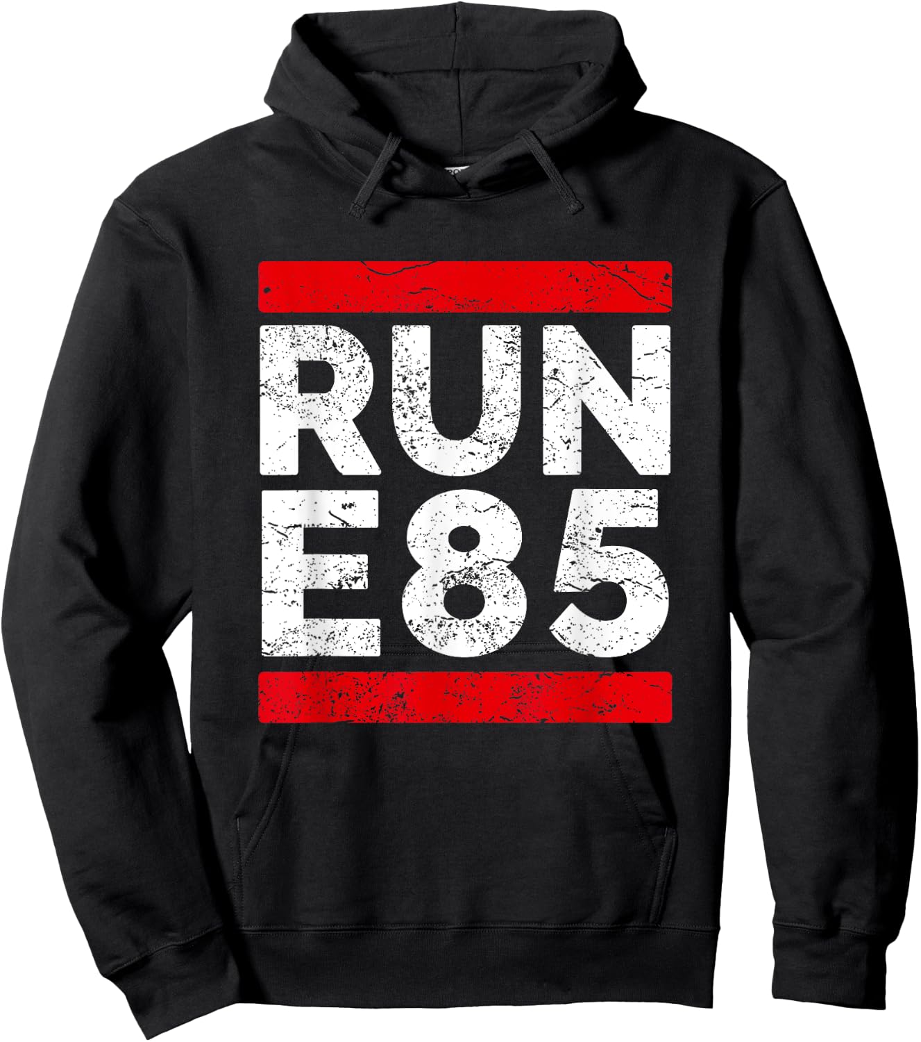 Run E85 Shirt Funny Street Car Racing T Shirt Street Racer Hoodie - Hoodie | Black