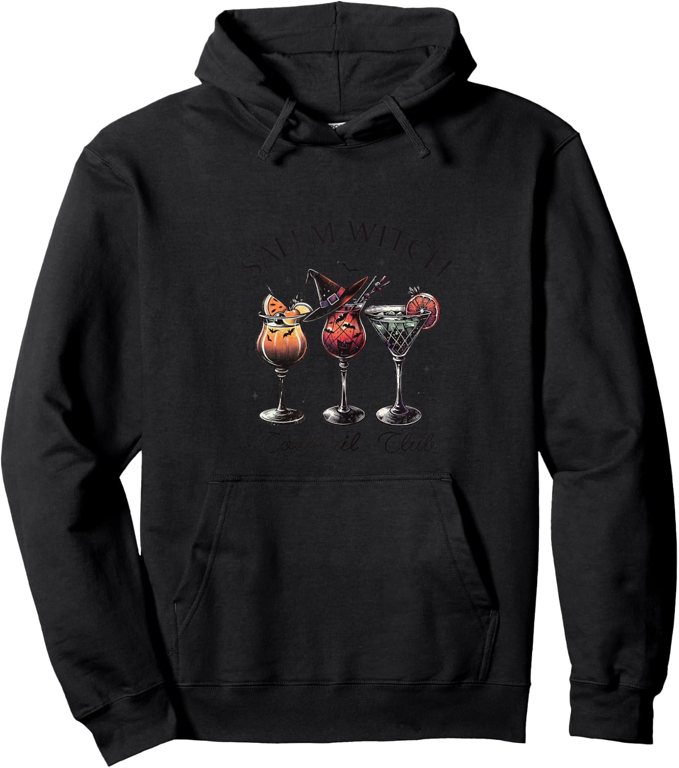 Salem Witch Cocktail Club Halloween Party Design Hoodie - Hoodie | Black