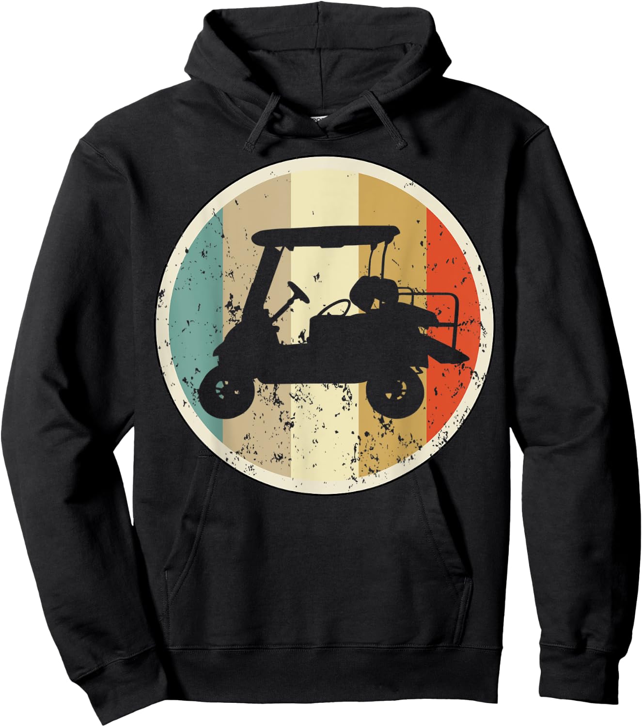 Golf Cart Car Player Golfer Golfing Sports Hoodie - Hoodie | Black